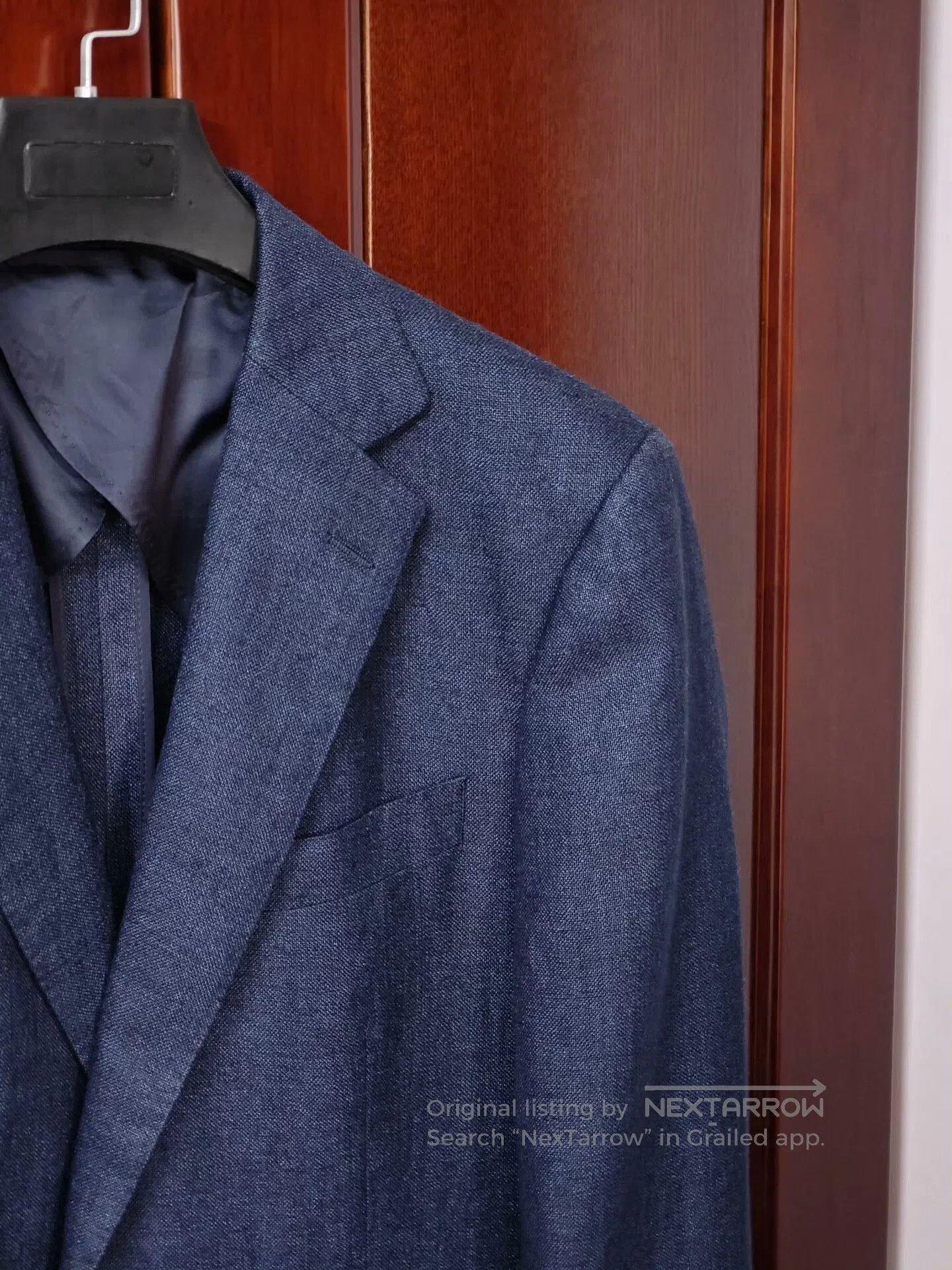 Japanese Brand Italian E. Thomas Navy Blazer. Size US M / EU 48-50 / 2 - 2 Thumbnail