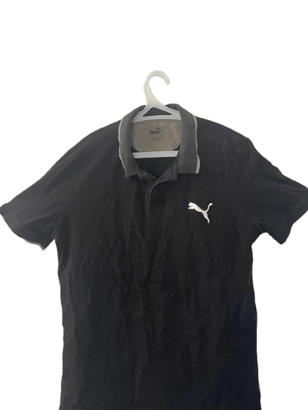 Vintage Puma Black Polo Shirt Size US M / EU 48-50 / 2 - 1 Thumbnail