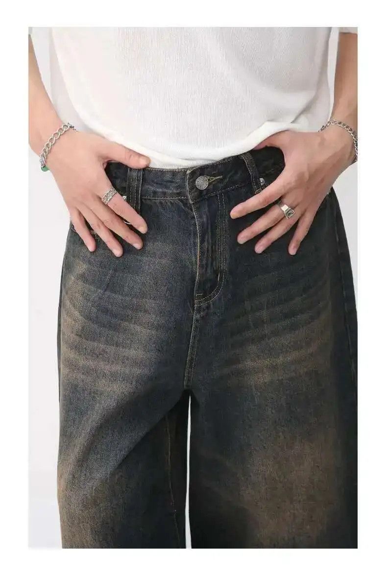 Japanese Brand Wide Leg Baggy Jeans Denim Size US 34 / EU 50 - 6 Thumbnail