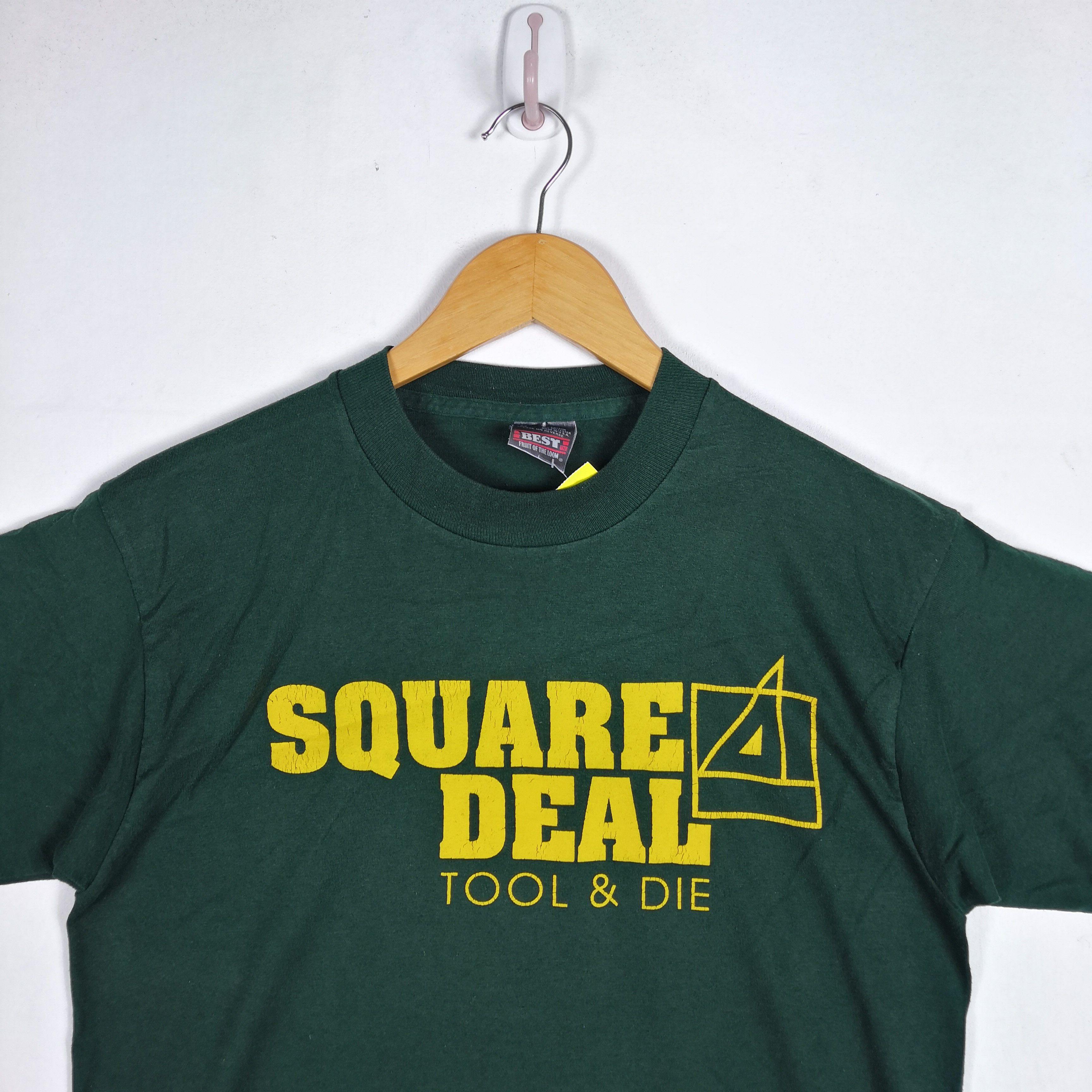 Other Vintage 90s Square Deal T-Shirt Paper Thin Military Tees Size US M / EU 48-50 / 2 - 2 Thumbnail