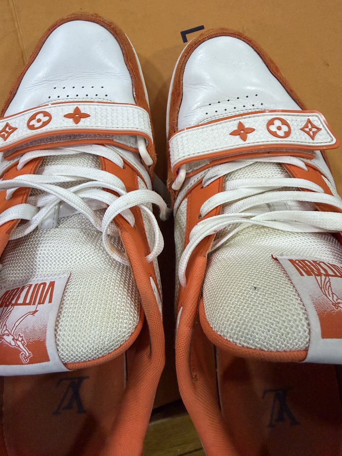Louis Vuitton Louis Vuitton Trainer -Orange Monogram Denim Size US 10 / EU 43 - 11 Thumbnail
