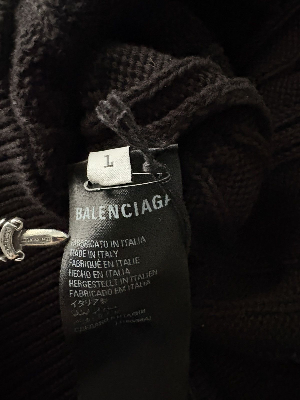 Balenciaga Balenciaga Thrashed Oversized Varsity FW21 Knit sweater Size US S / EU 44-46 / 1 - 6 Thumbnail