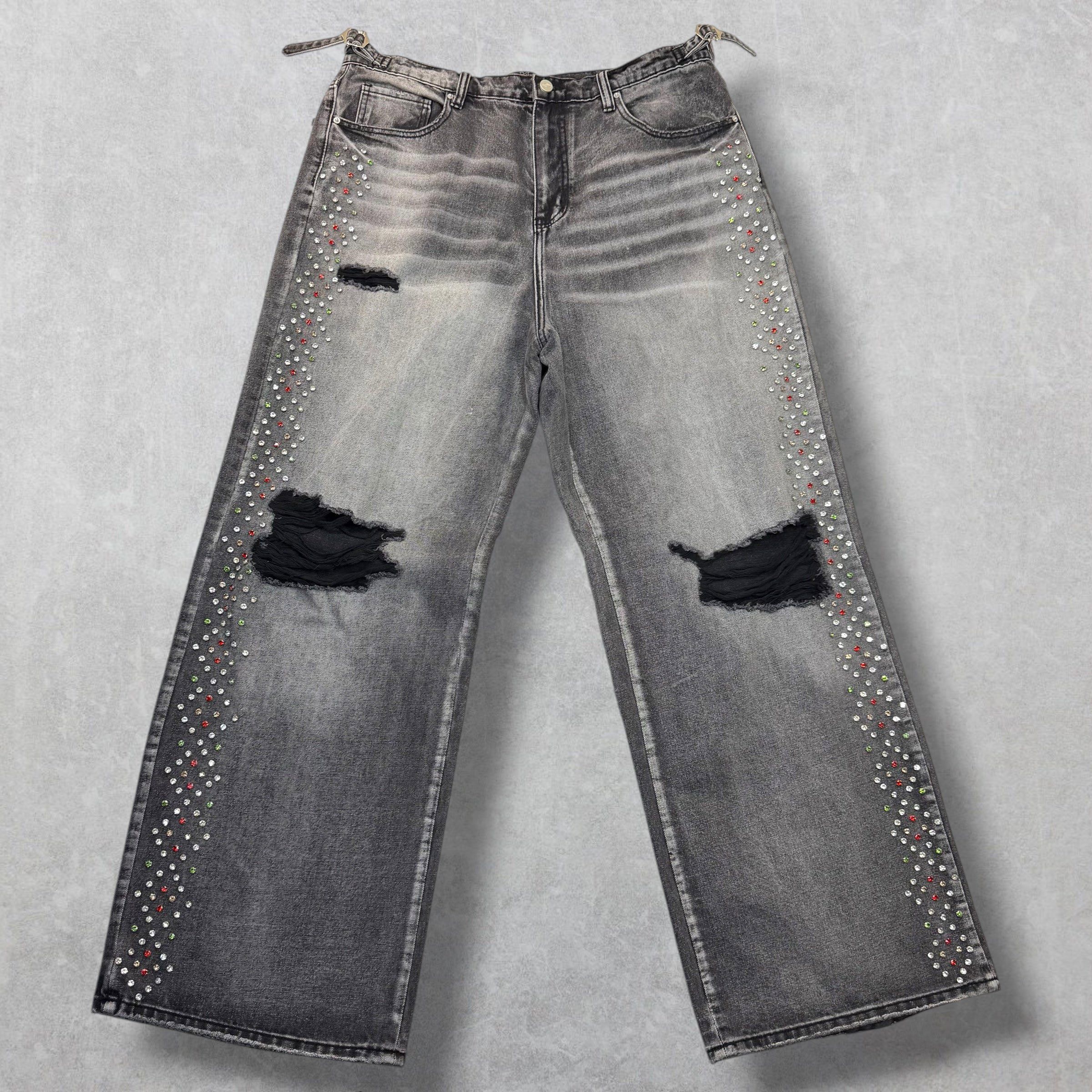 HMDD HMDD H Star Crystal Denim Black XL Size US 36 / EU 52 - 1 Thumbnail