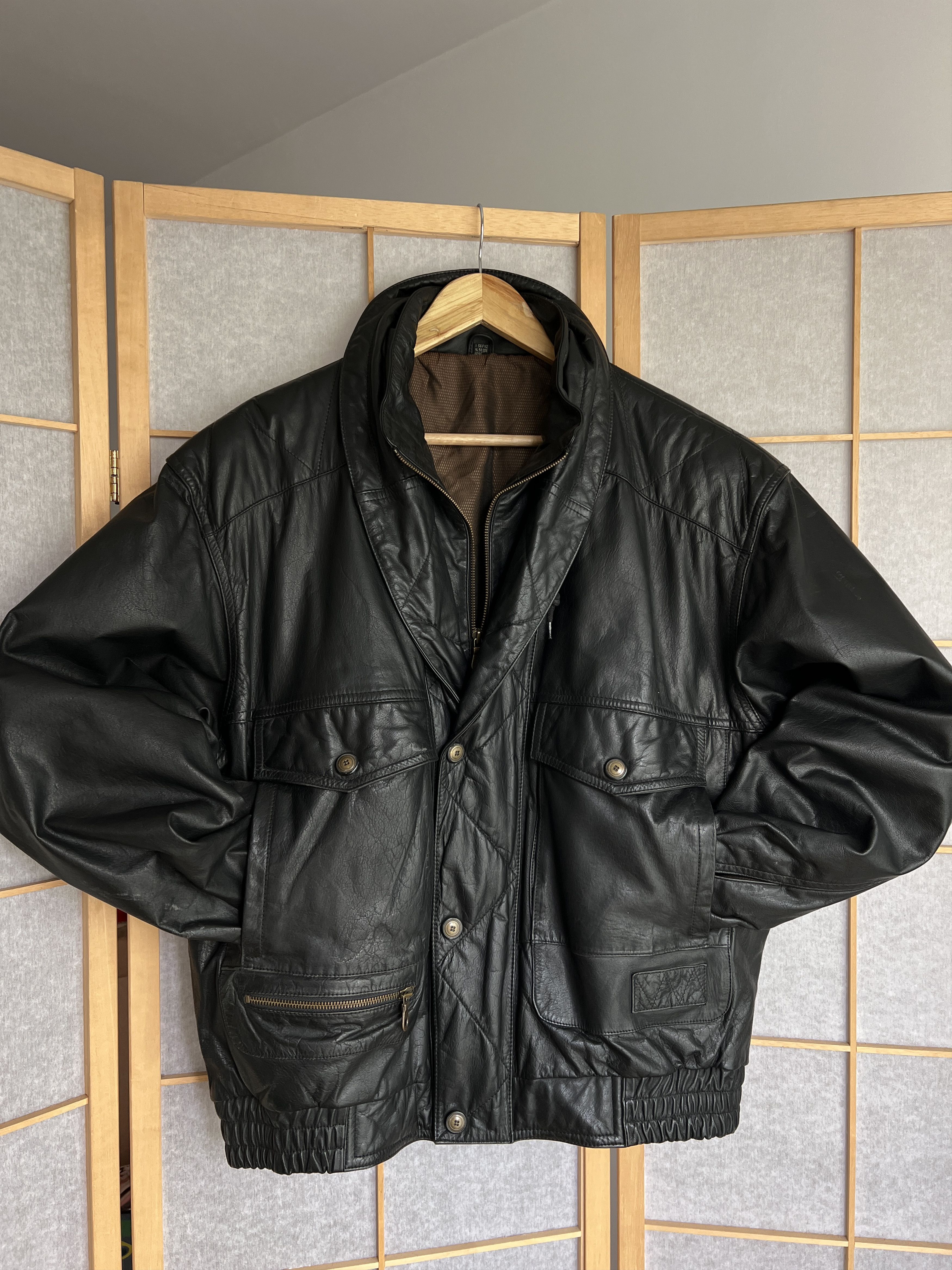 Hysteric Glamour Rick Owens Type Leather Jacket Yohji Yamamoto LGB Style Size US L / EU 52-54 / 3 - 7 Thumbnail