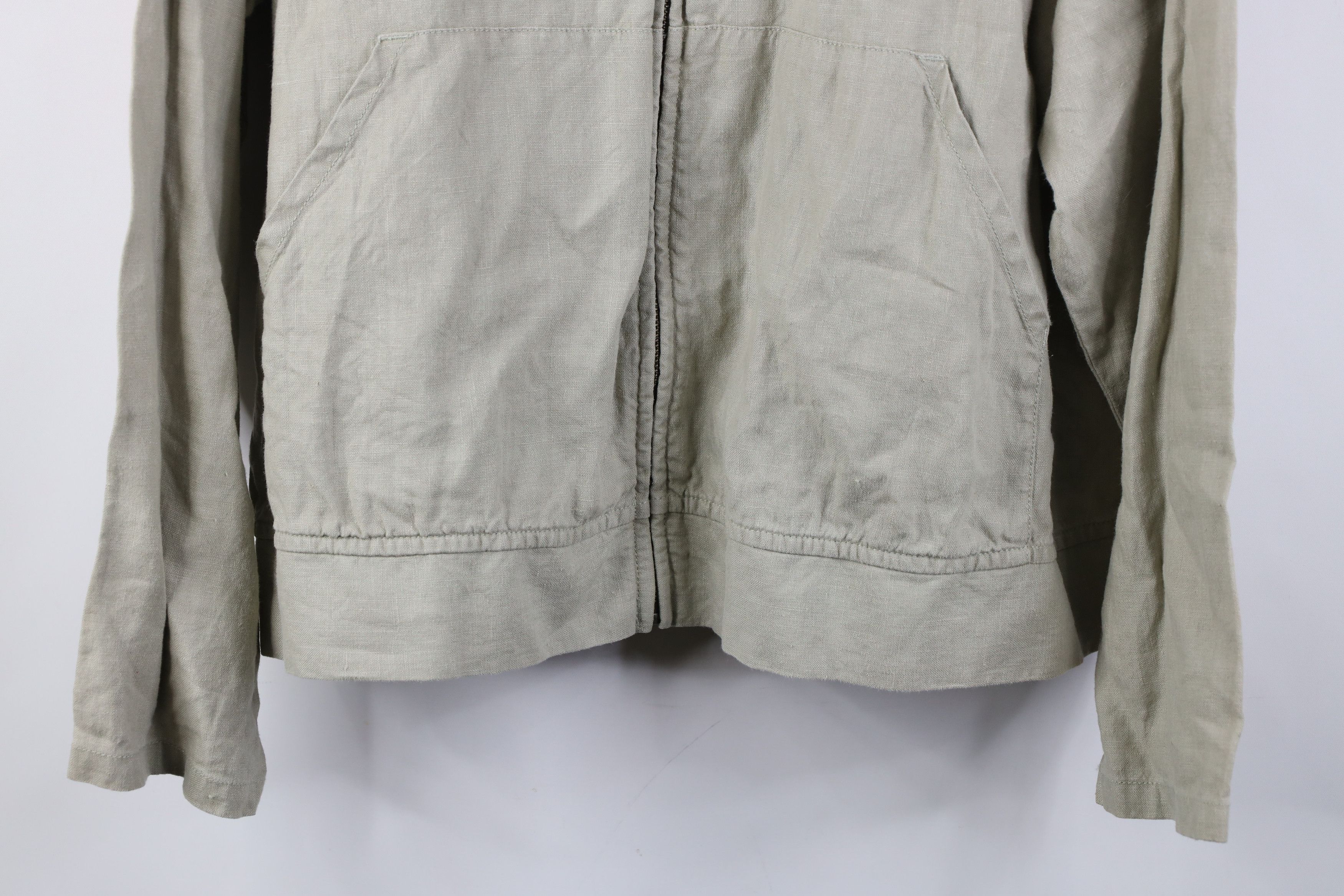 Eddie Bauer Vintage 90s Eddie Bauer Full Zip Hoodie Jacket Light Green Size US XL / EU 56 / 4 - 3 Thumbnail