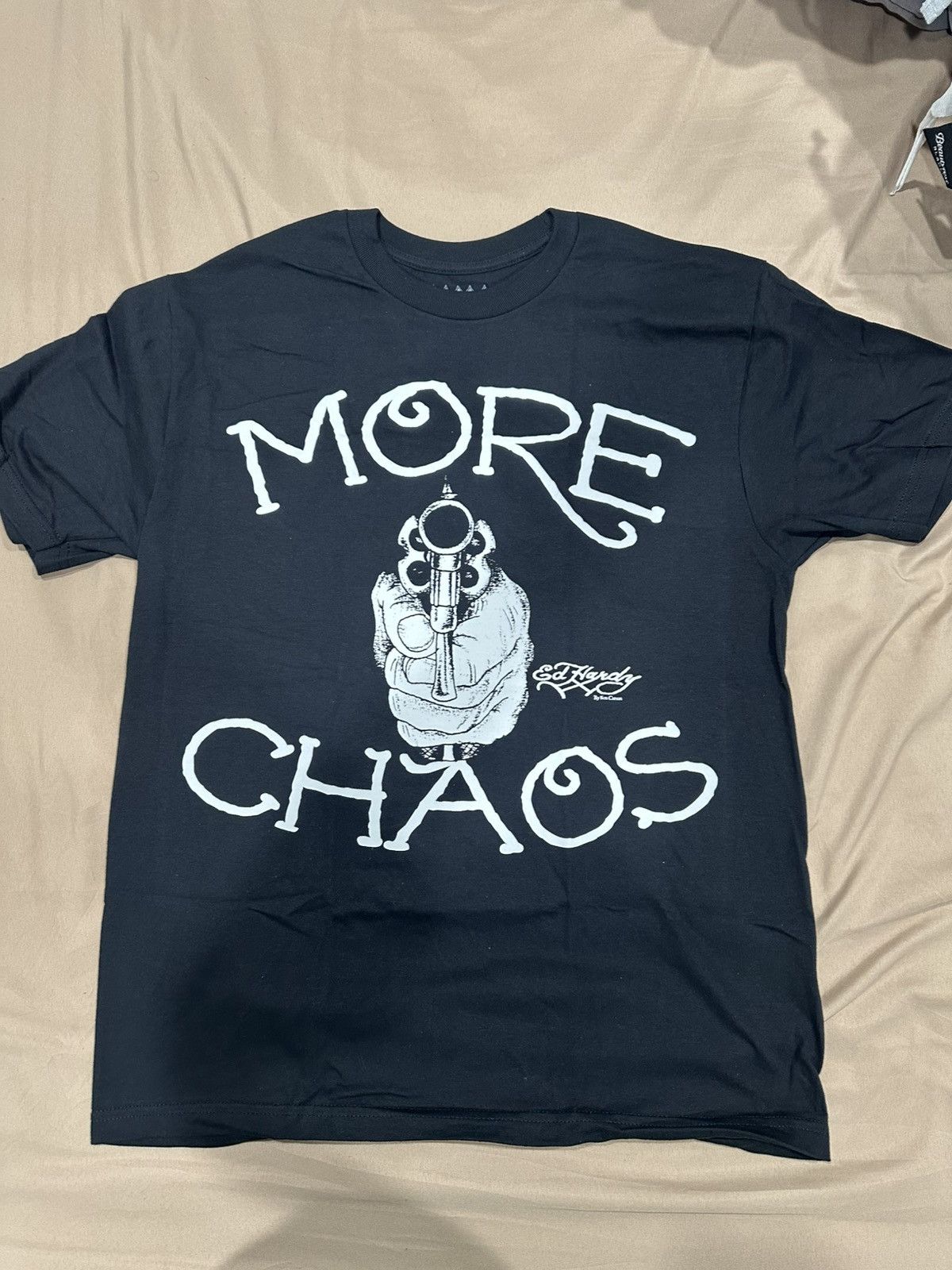 Ed Hardy × Ken Carson × Playboi Carti Ken Carson MORE CHAOS .38 Barrel Tee Size US L / EU 52-54 / 3 - 1 Thumbnail