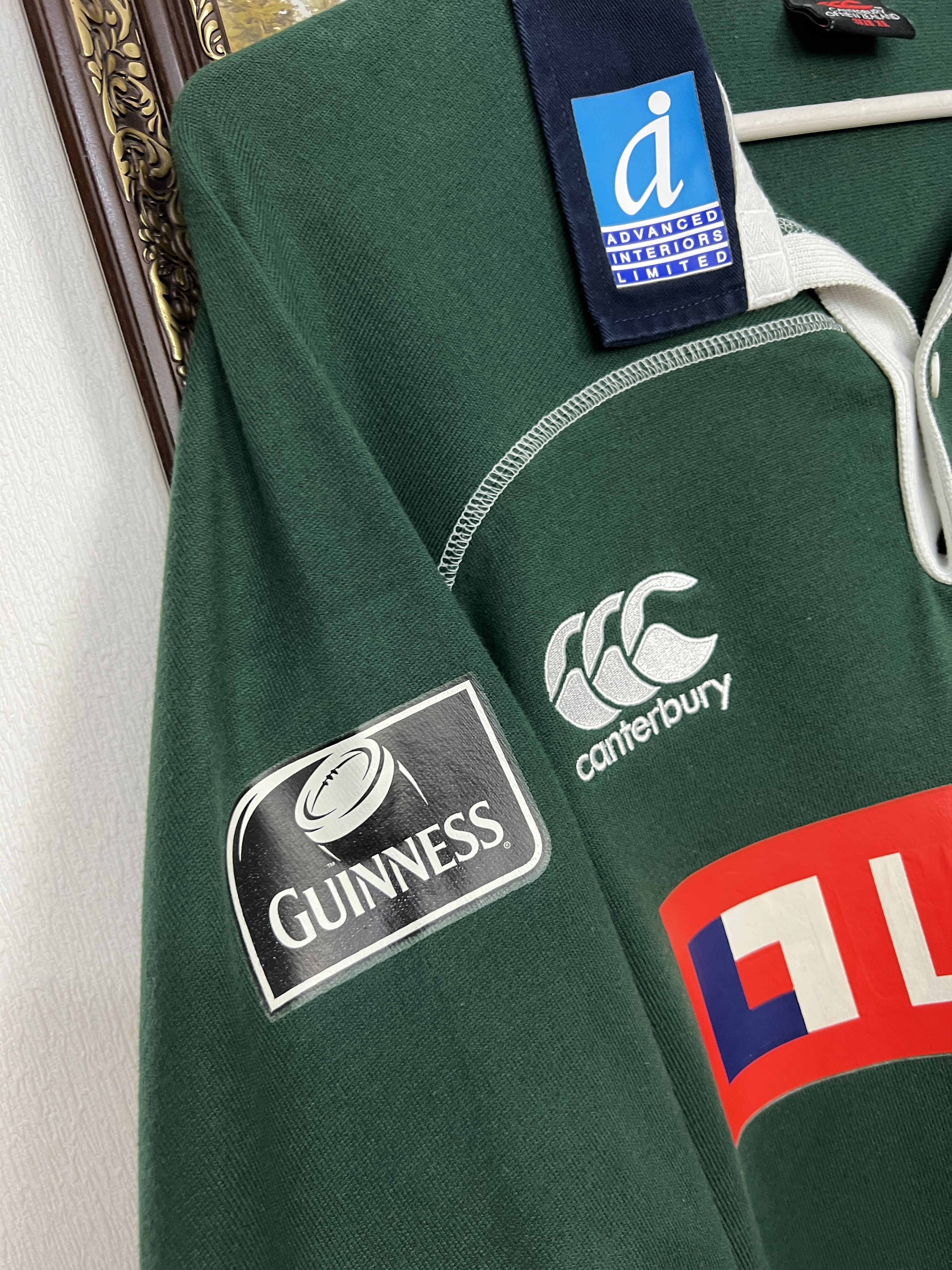 Vintage Canterbury London Irish Rugby Union LOng Sleeve Jersey Shirt Size US XL / EU 56 / 4 - 5 Thumbnail