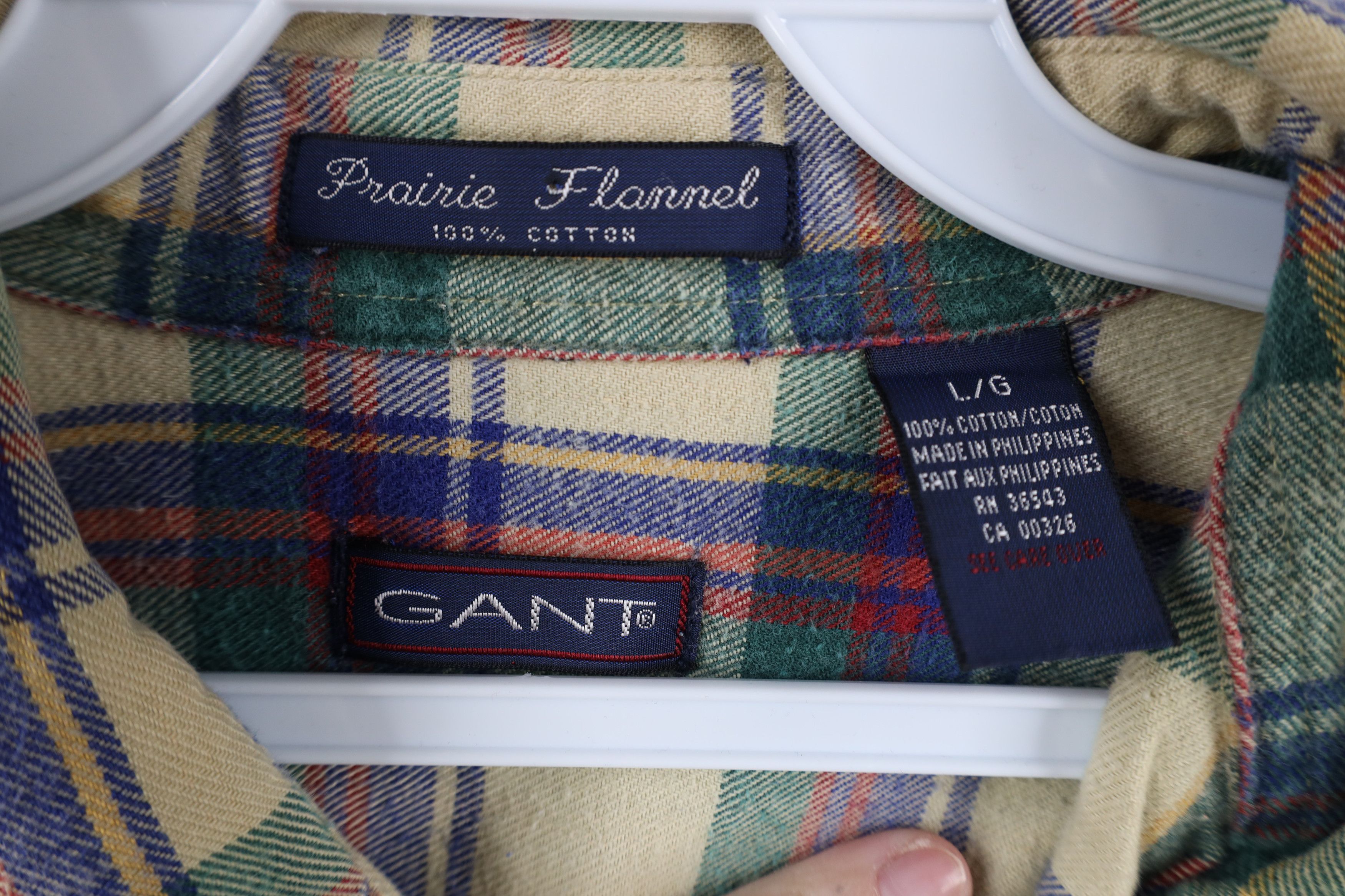 Vintage Vintage 90s Streetwear Flannel Collared Button Down Shirt Size US L / EU 52-54 / 3 - 8 Thumbnail