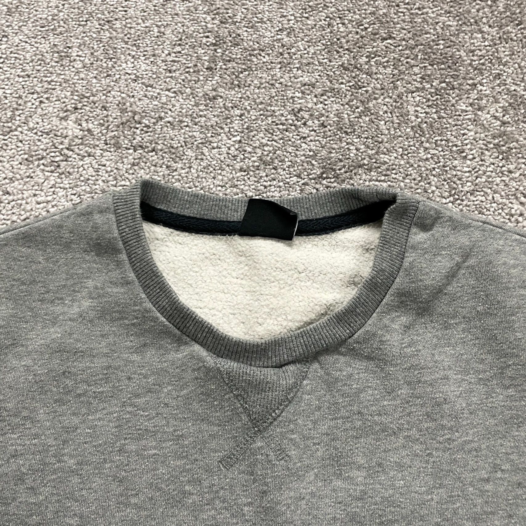 Vintage Spare Mens Small Solid Gray Crew Neck Fleece Pullover Sweatshirt Outdoor Casual Size US S / EU 44-46 / 1 - 4 Thumbnail