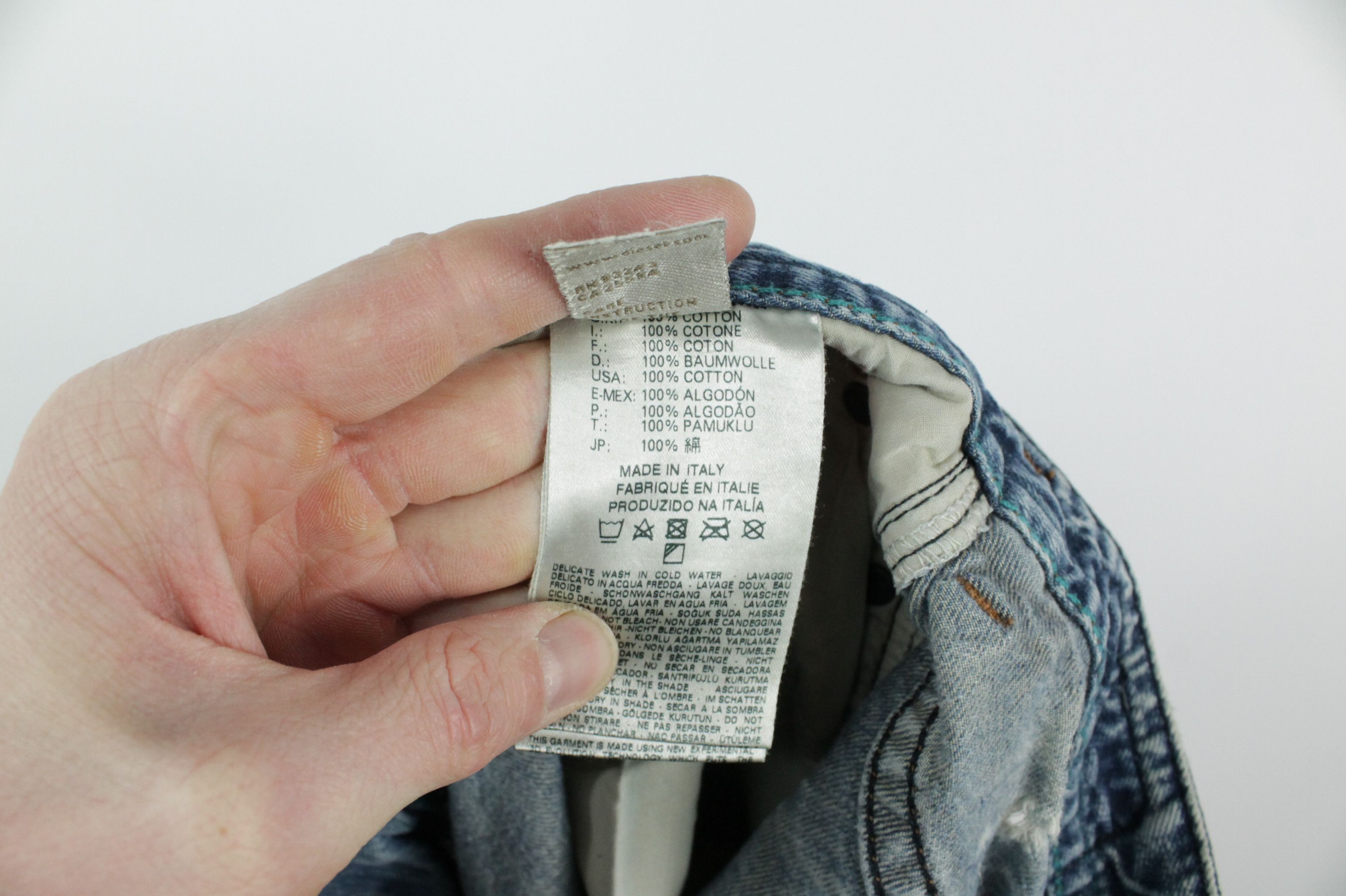 Diesel Diesel Thavar 0816k Slim Fit Distressed Denim Jeans Size US 31 - 10 Thumbnail