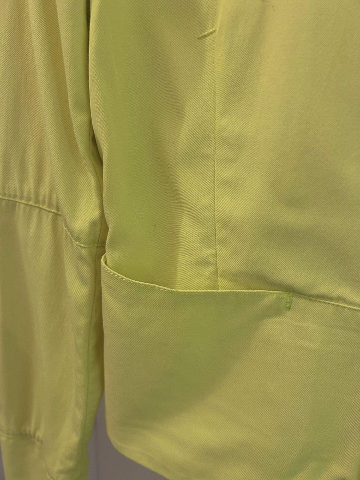 Dirk Bikkembergs S/S 1997 neon yellow open vent slits short jacket Size M / US 6-8 / IT 42-44 - 9 Thumbnail