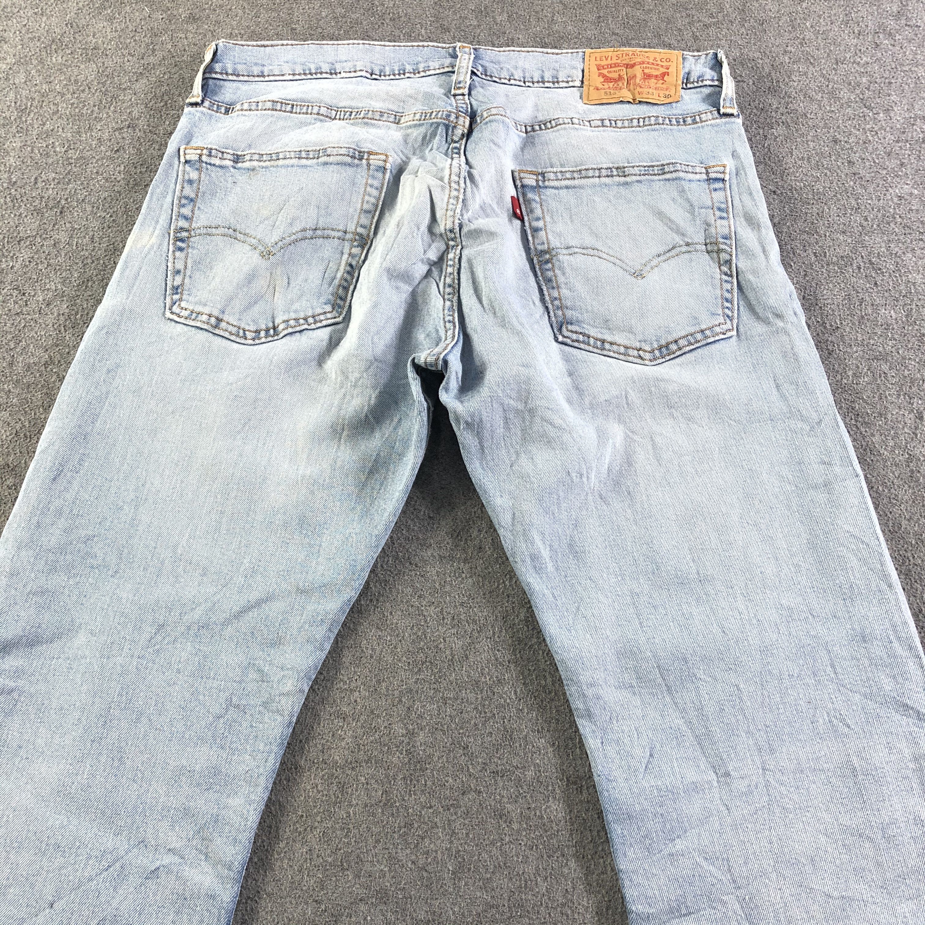 Levi's Vintage Light Wash Levis 513 Jeans-J4336 Size US 34 / EU 50 - 4 Thumbnail