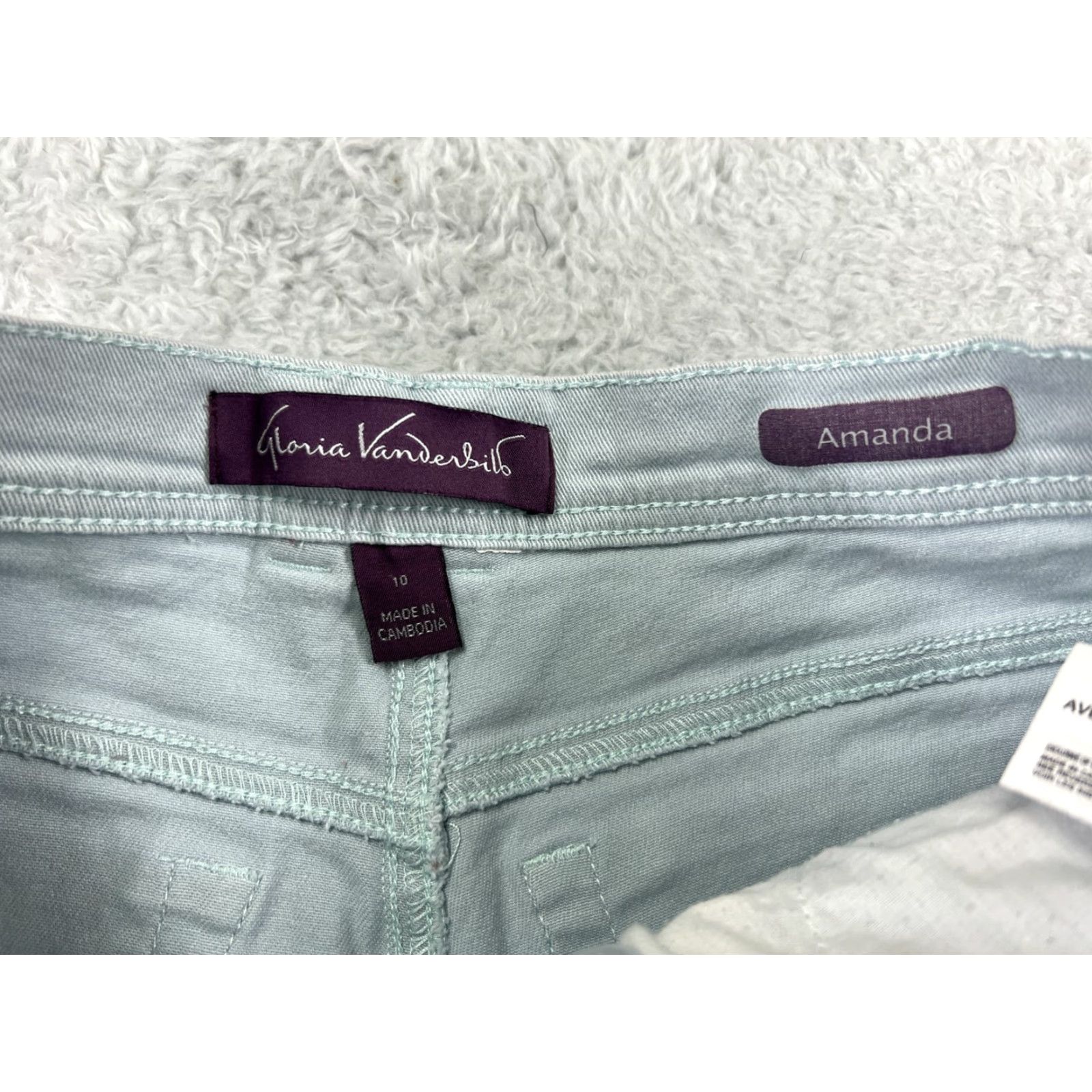 Gloria Vanderbilt Gloria Vanderbilt Jeans Womens 10 Blue Denim 5-Pocket Design Regular Fit Cotton Blend Pockets Jeans Size 32" / US 10 / IT 46 - 3 Thumbnail
