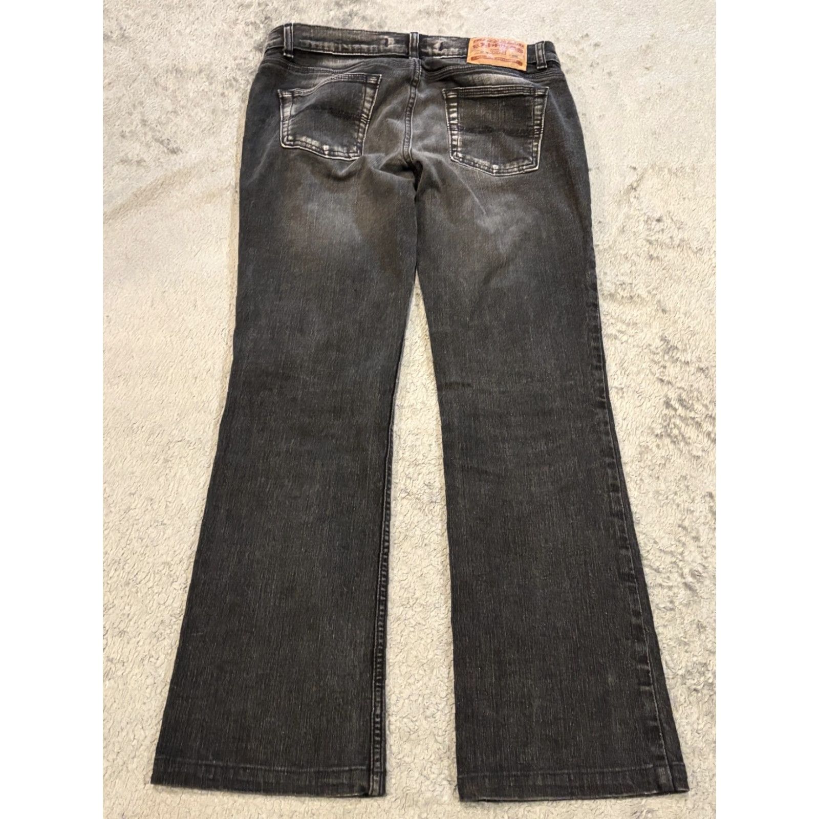 Express Express Jeans Womens 8R Bootcut Jeans Black Mid Rise Stretch Denim Casual Regular Size 8 Womens Size 30" / US 8 / IT 44 - 6 Thumbnail