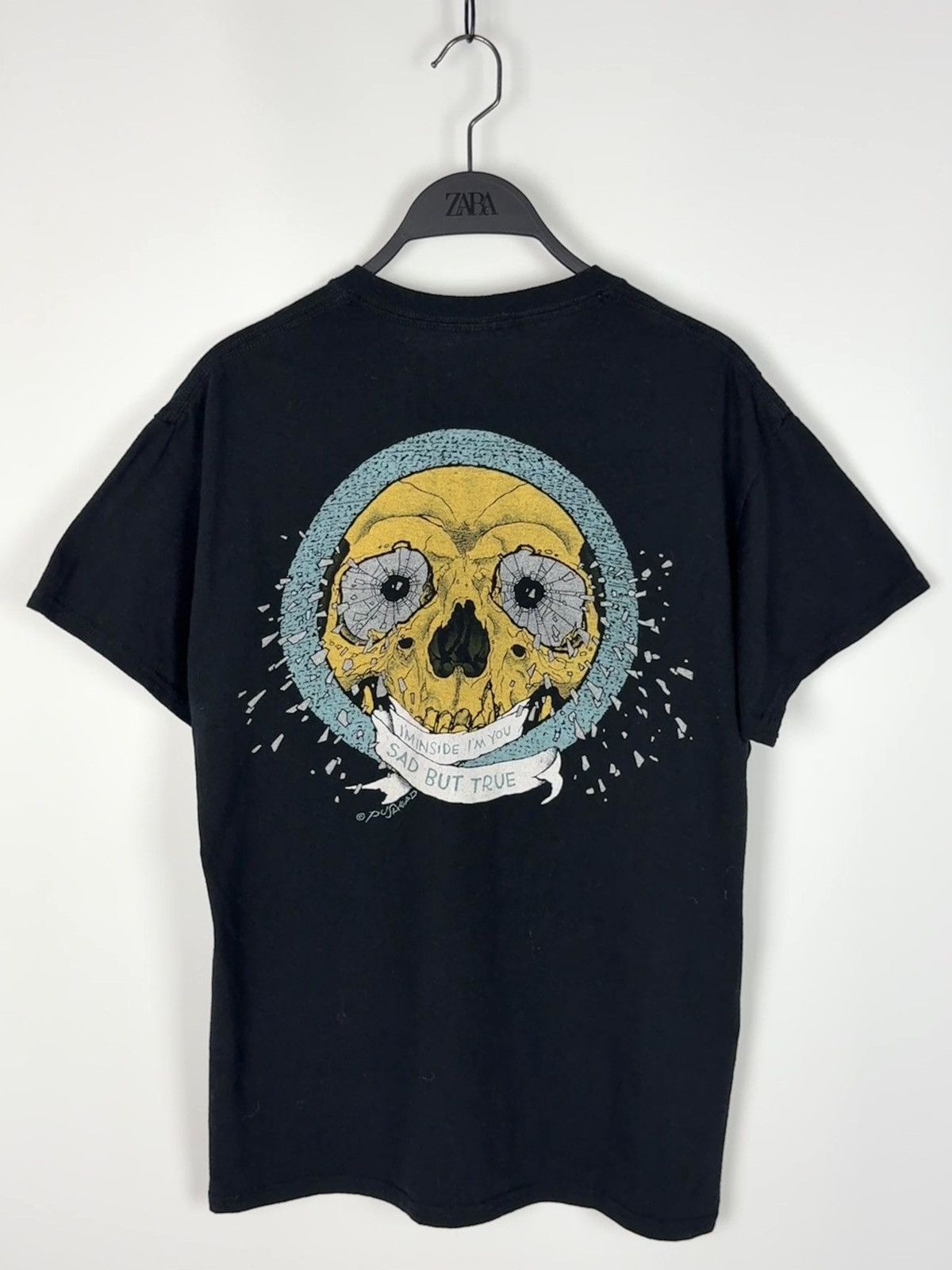 Band Tees 2017 Metallica Sad But True Pushead Skull Graphic Tee Size US M / EU 48-50 / 2 - 6 Thumbnail