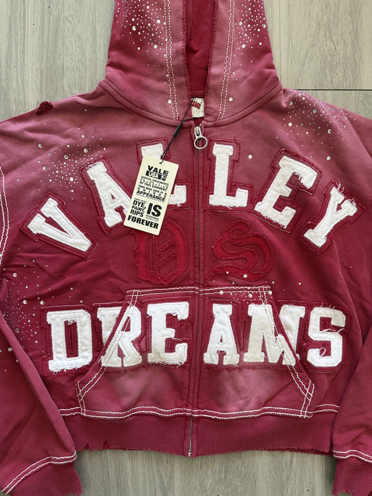 Vale Vale Forever Classico Zip Up Hoodie Ruby Size US XL / EU 56 / 4 - 3 Thumbnail