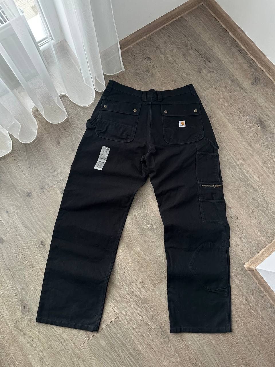 Carhartt × Carhartt Wip × Vintage Vintage Carhartt Double Front Work Black Pocket Pants Size US 34 / EU 50 - 1 Thumbnail