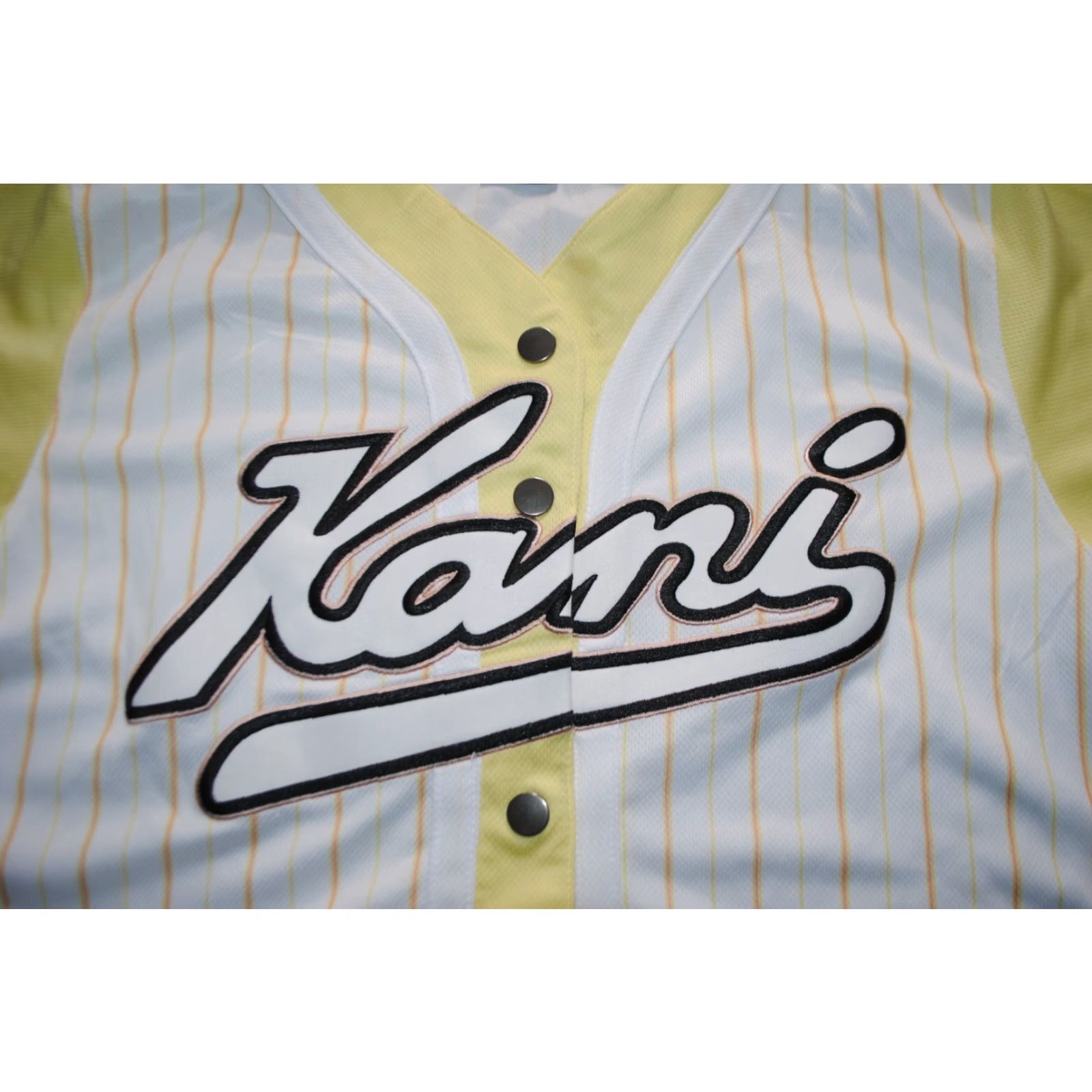 Karl Kani WOMENS KARL KANI BASEBALL JERSEY SHIRT 90'S STYLE RAP HIP HOP MLB WHITE S Size S / US 4 / IT 40 - 2 Thumbnail