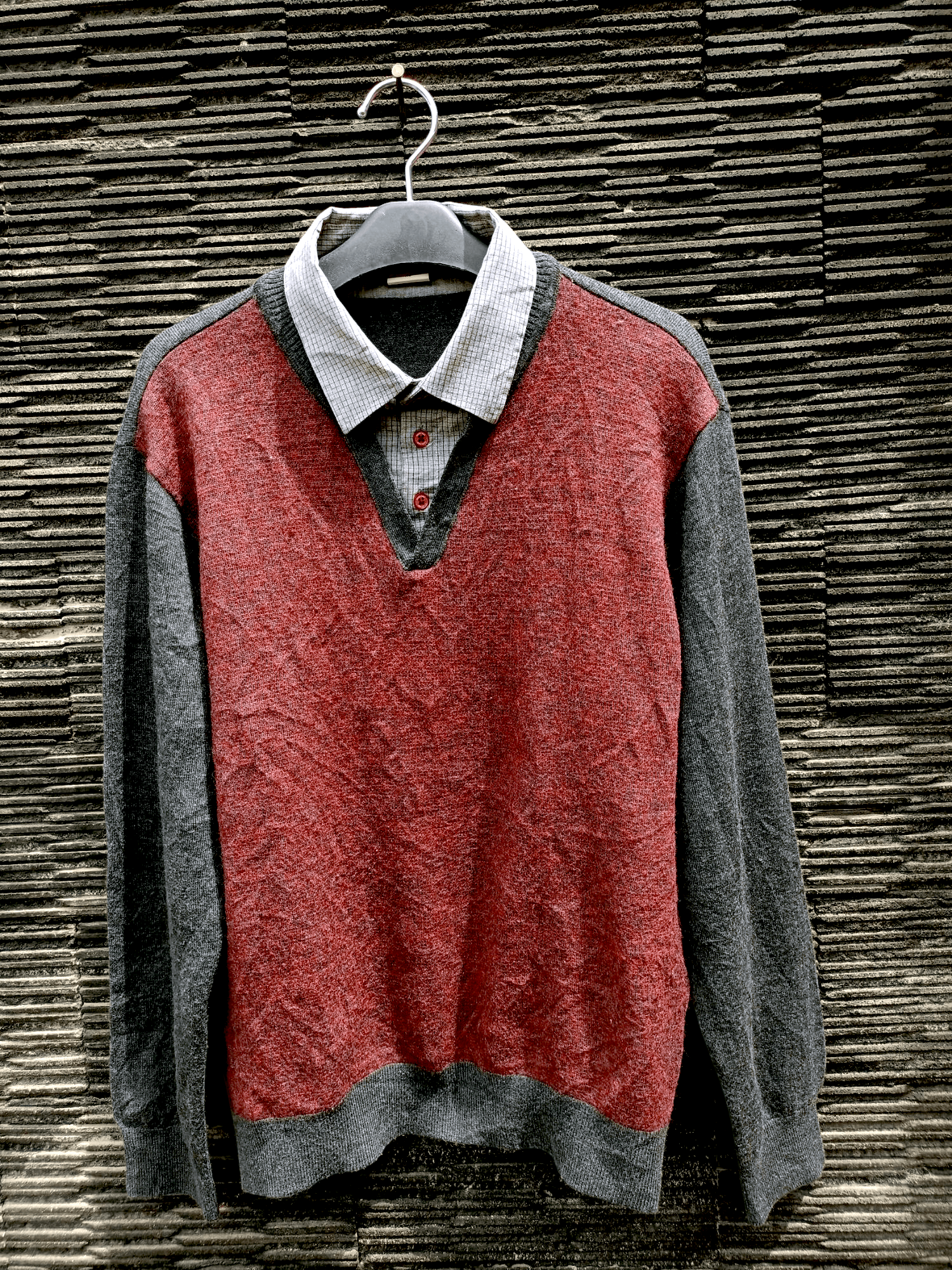 Japanese Brand Double Layer Parkland Light Knit Wear Size US L / EU 52-54 / 3 - 1 Thumbnail