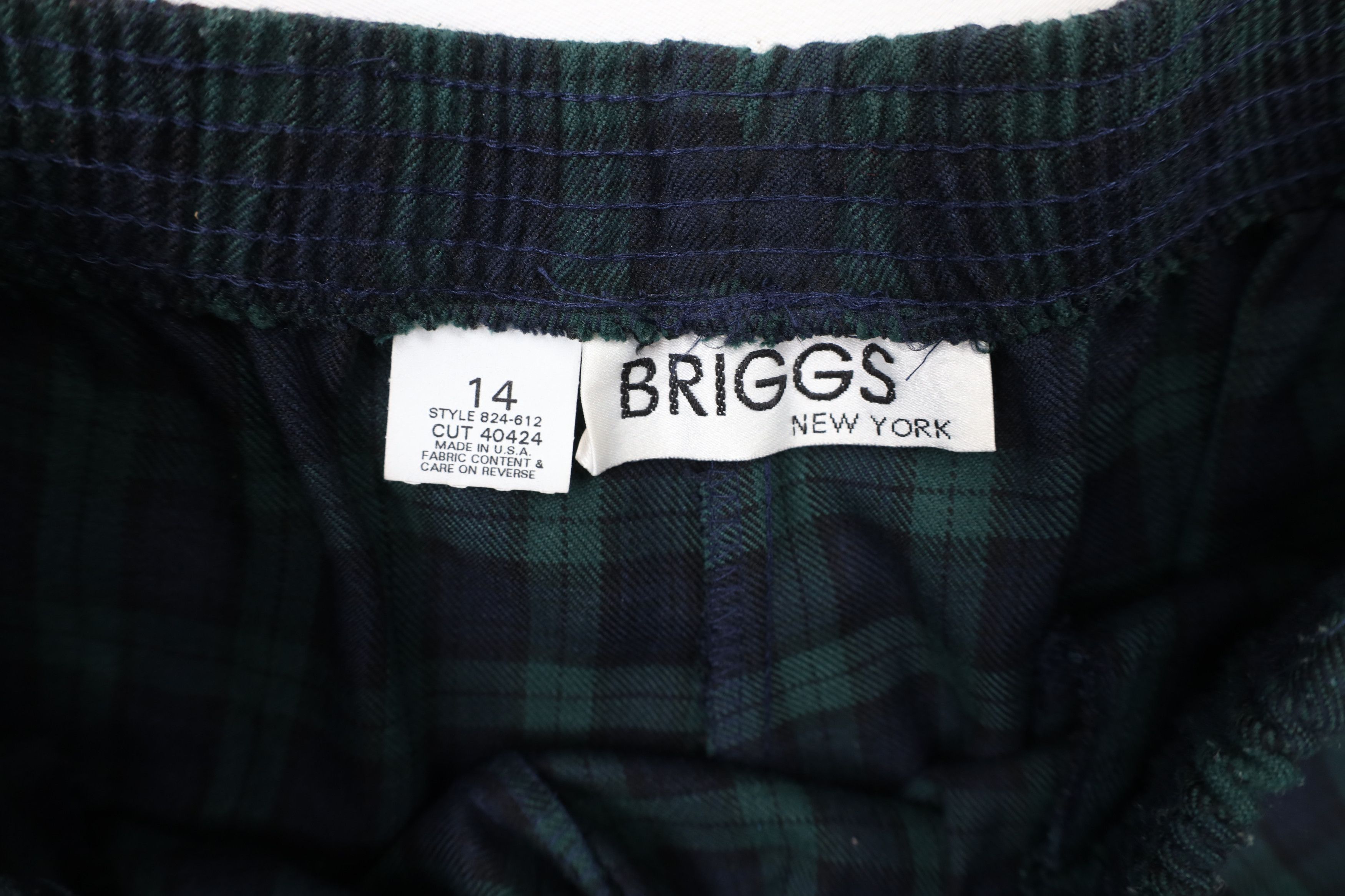Vintage Vintage 90s Streetwear Tapered Leg Flannel Pants Plaid USA Size 36" / US 14 / IT 50 - 8 Thumbnail