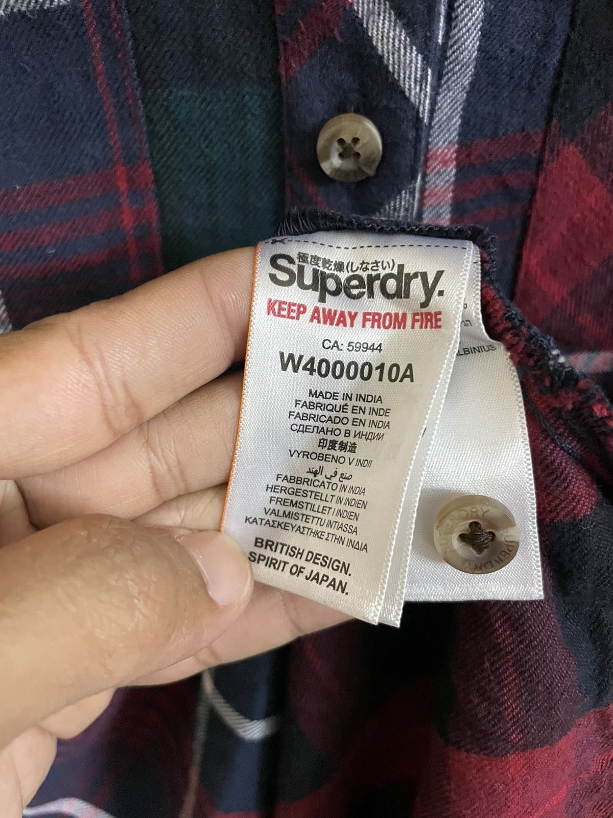 Flannel SUPREDRY MULTICOLOUR FLANNEL TWINPOCKET LS SHIRT Size US XL / EU 56 / 4 - 6 Thumbnail