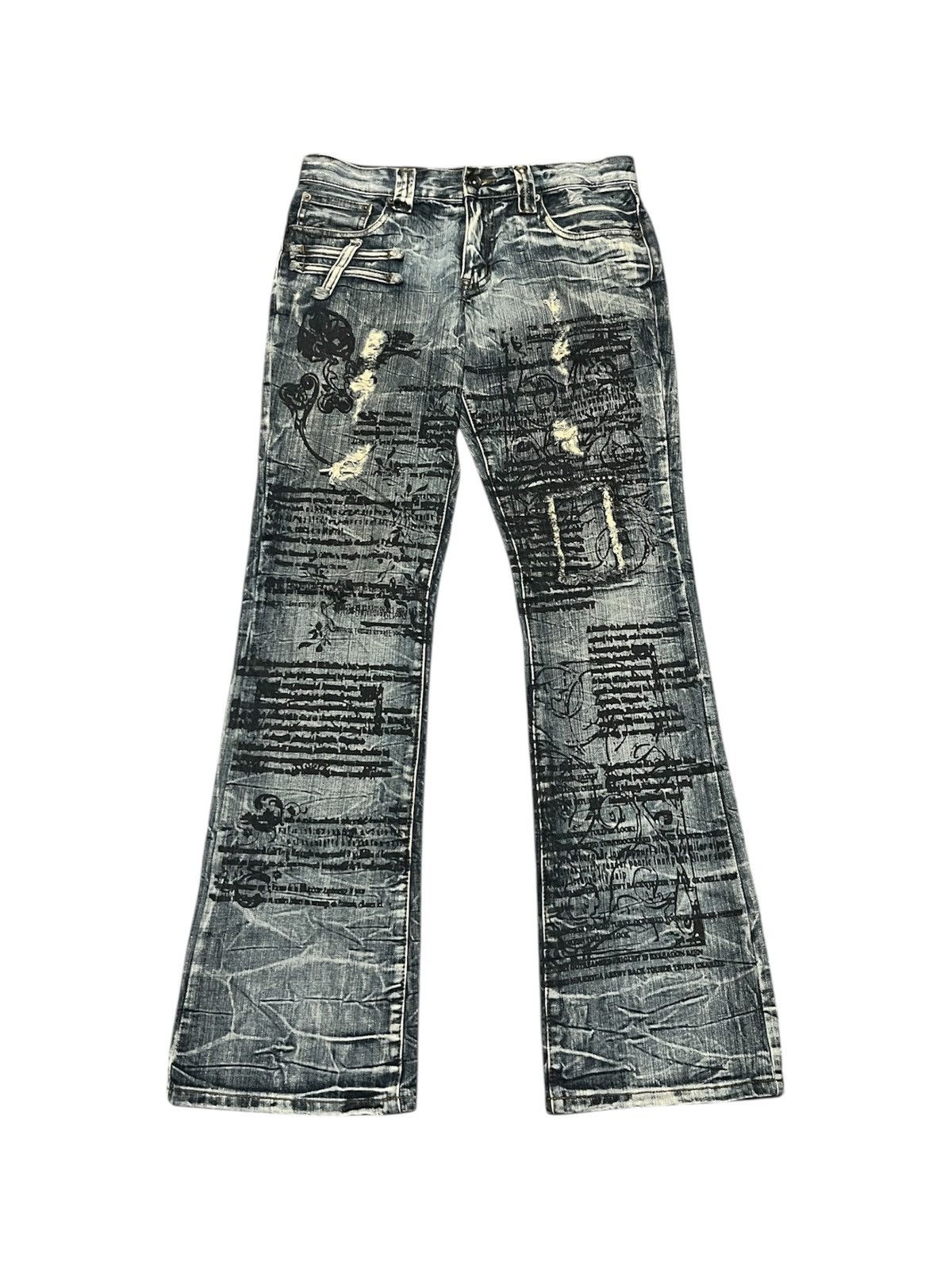 semanticdesign Semantic Design Peotic Punk Flare Jean Size US 32 / EU 48 - 1 Thumbnail