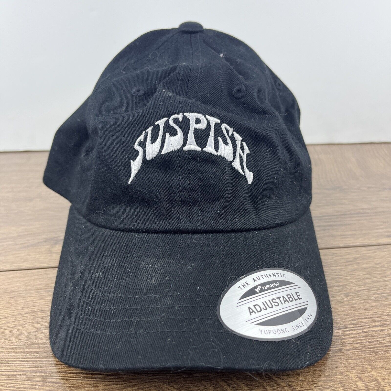 Other Suspish Hat Sus Black Hat Adjustable Adult Size Hat Black Ca Size ONE SIZE - 3 Thumbnail