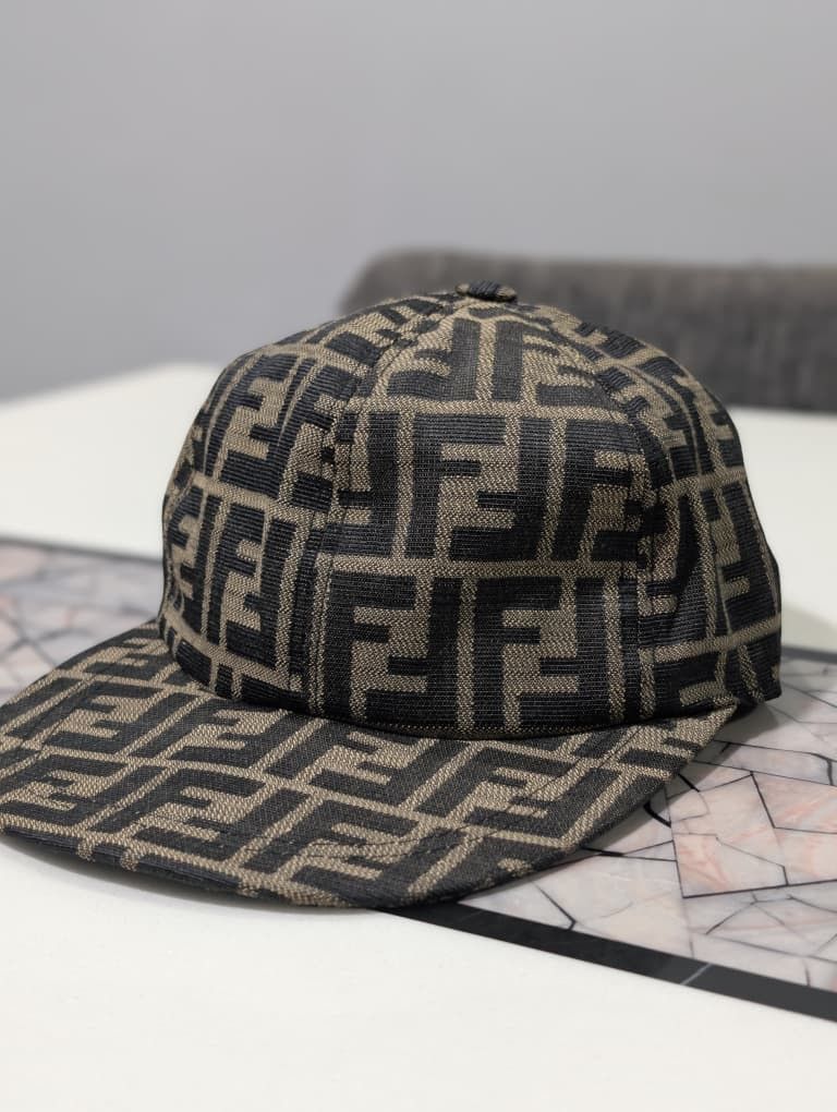 Fendi Fendi FF Monogram Cap – Brown/Black Size ONE SIZE - 1 Thumbnail