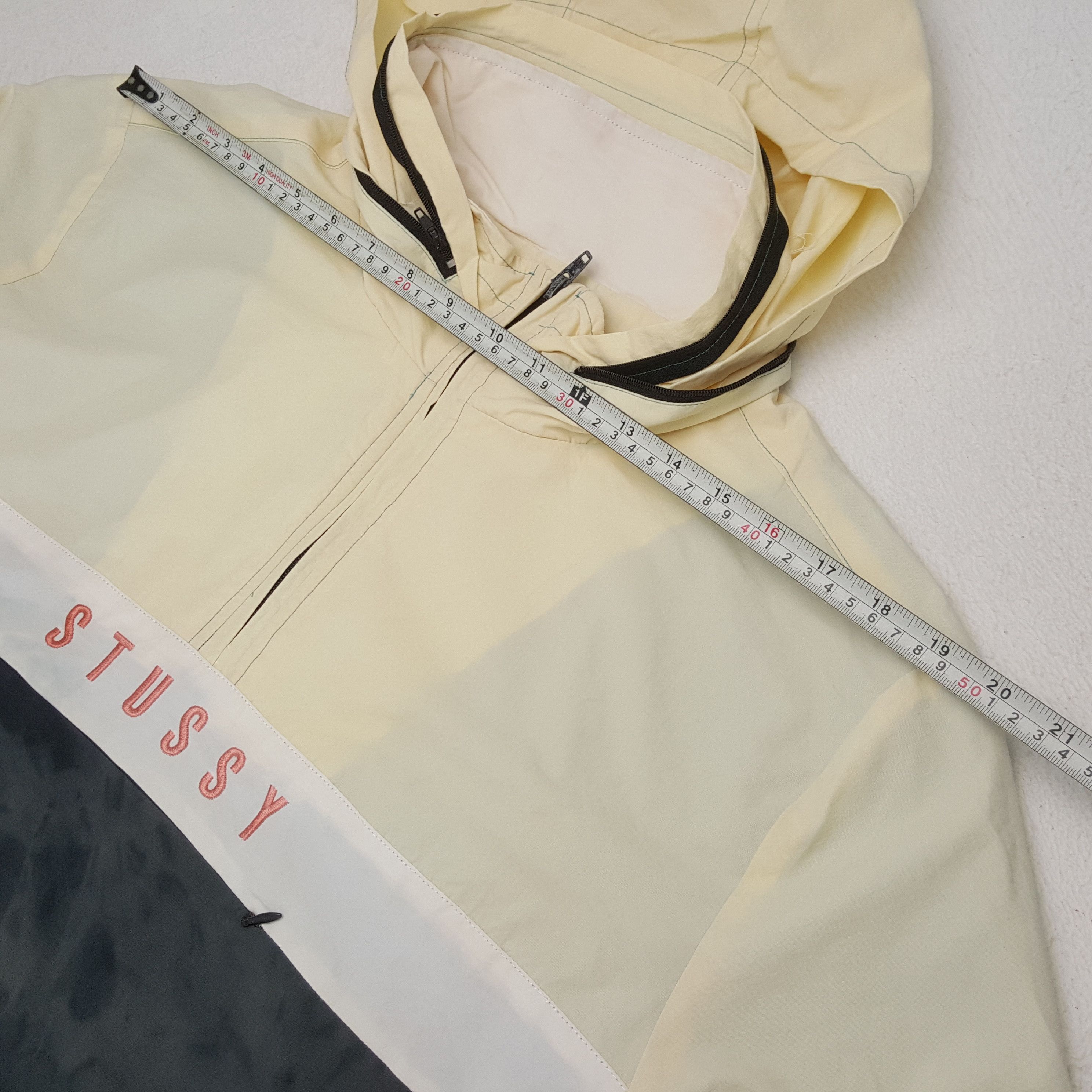 Stussy × Vintage STUSSY Streetwear Custom Art Half Zipper Jacket Hoodies Size US L / EU 52-54 / 3 - 5 Thumbnail