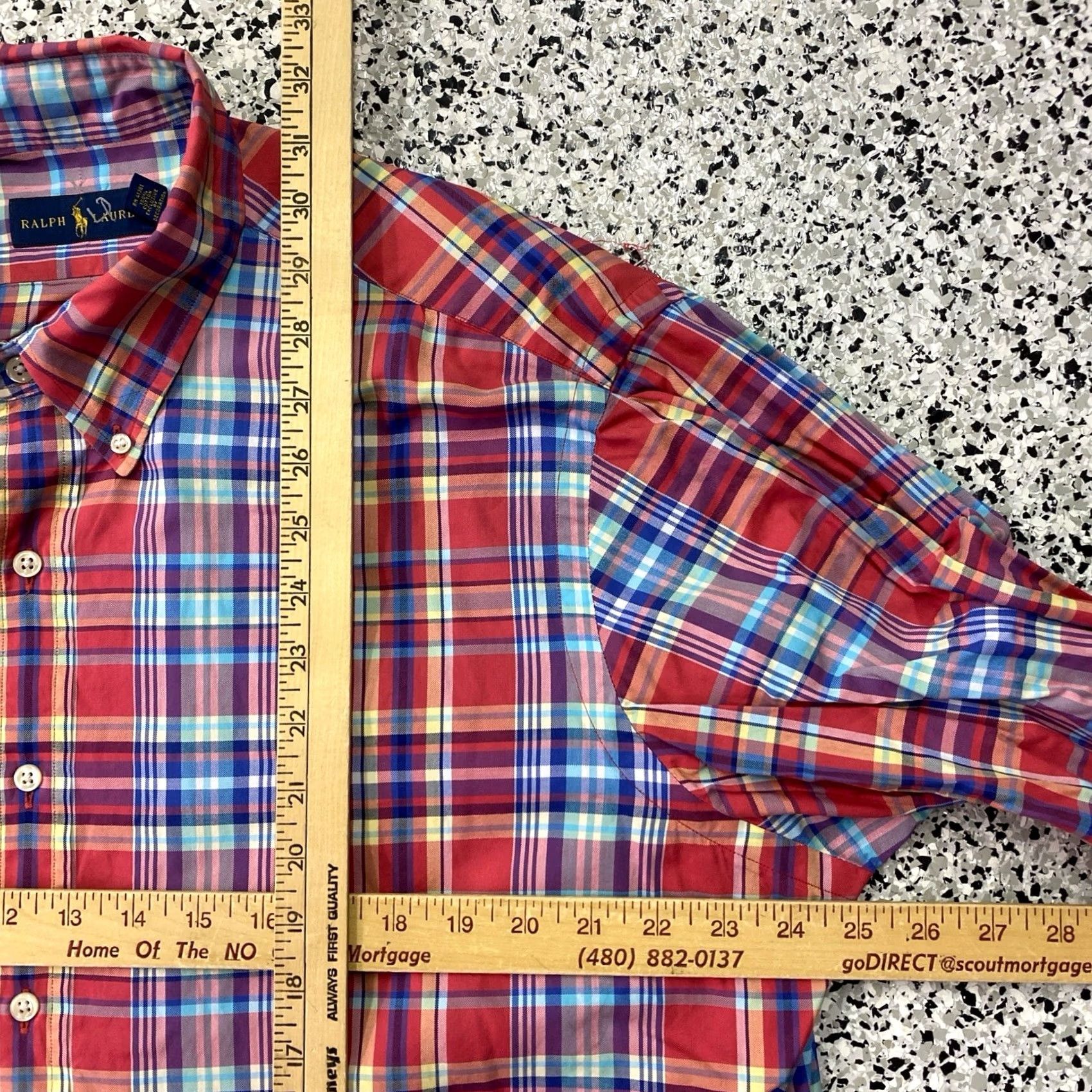 Polo Ralph Lauren Polo Ralph Lauren Button-Up Shirt XL Multicolor Plaid Classic Shirt Men Size US XL / EU 56 / 4 - 4 Thumbnail