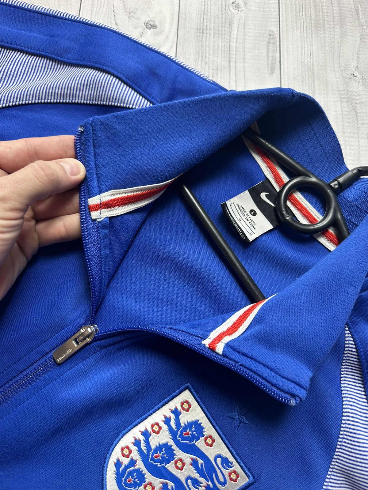 Nike × Vintage Vintage Nike England soccer jacket size L Size US L / EU 52-54 / 3 - 7 Thumbnail