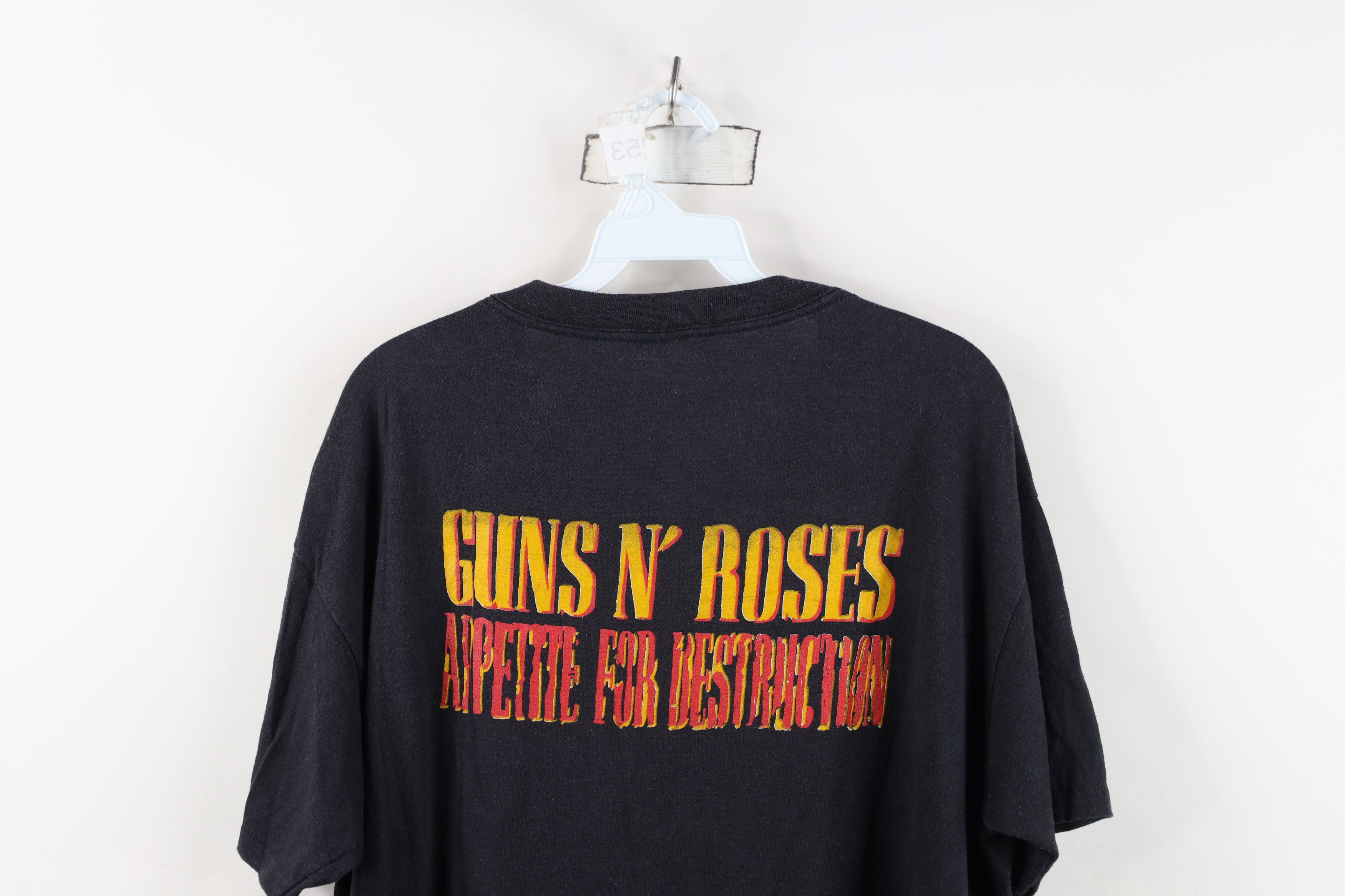 Vintage Vintage 80s For Destruction Guns N Roses Band T-Shirt USA Size US XL / EU 56 / 4 - 12 Thumbnail