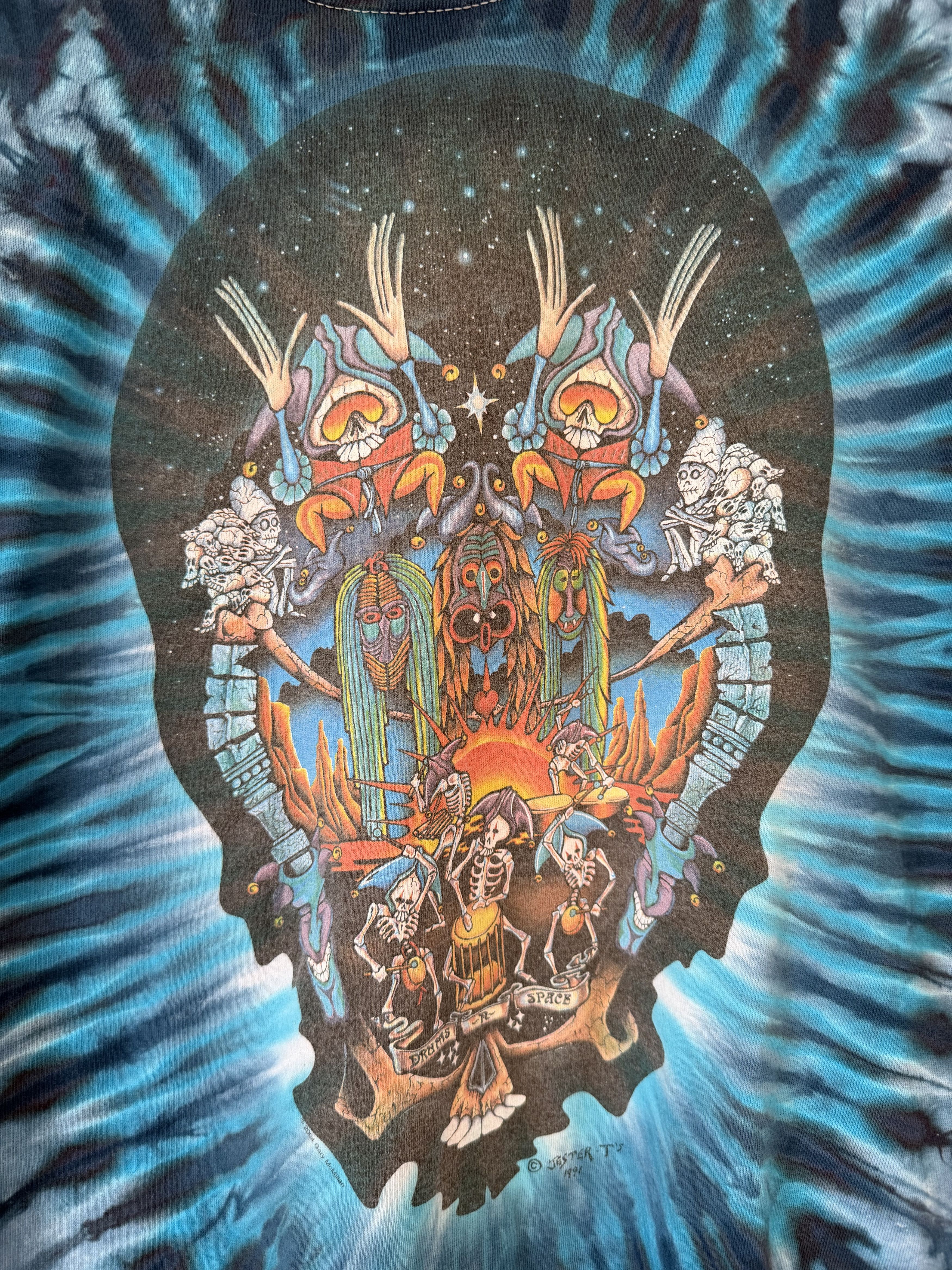 Grateful Dead 2004 Grateful Dead Space Drums Gary McMillan Tie Dye Tee L Size US L / EU 52-54 / 3 - 5 Thumbnail
