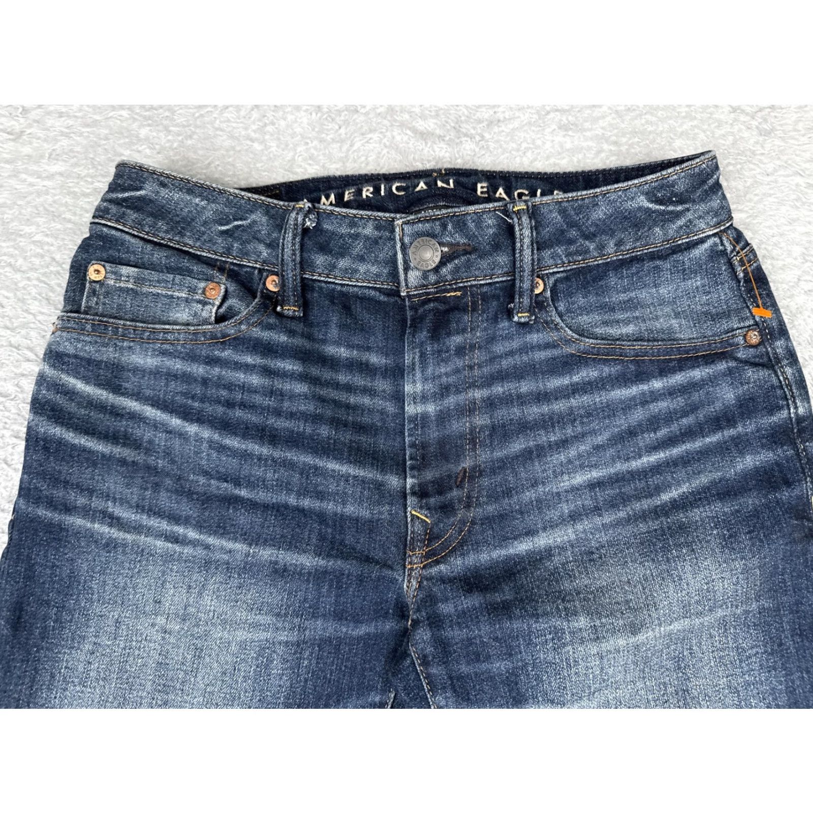 American Eagle Outfitters American Eagle Jeans Mens 29x30 Blue Jegging Skinny Straight Leg AirFlex Size US 29 - 4 Thumbnail