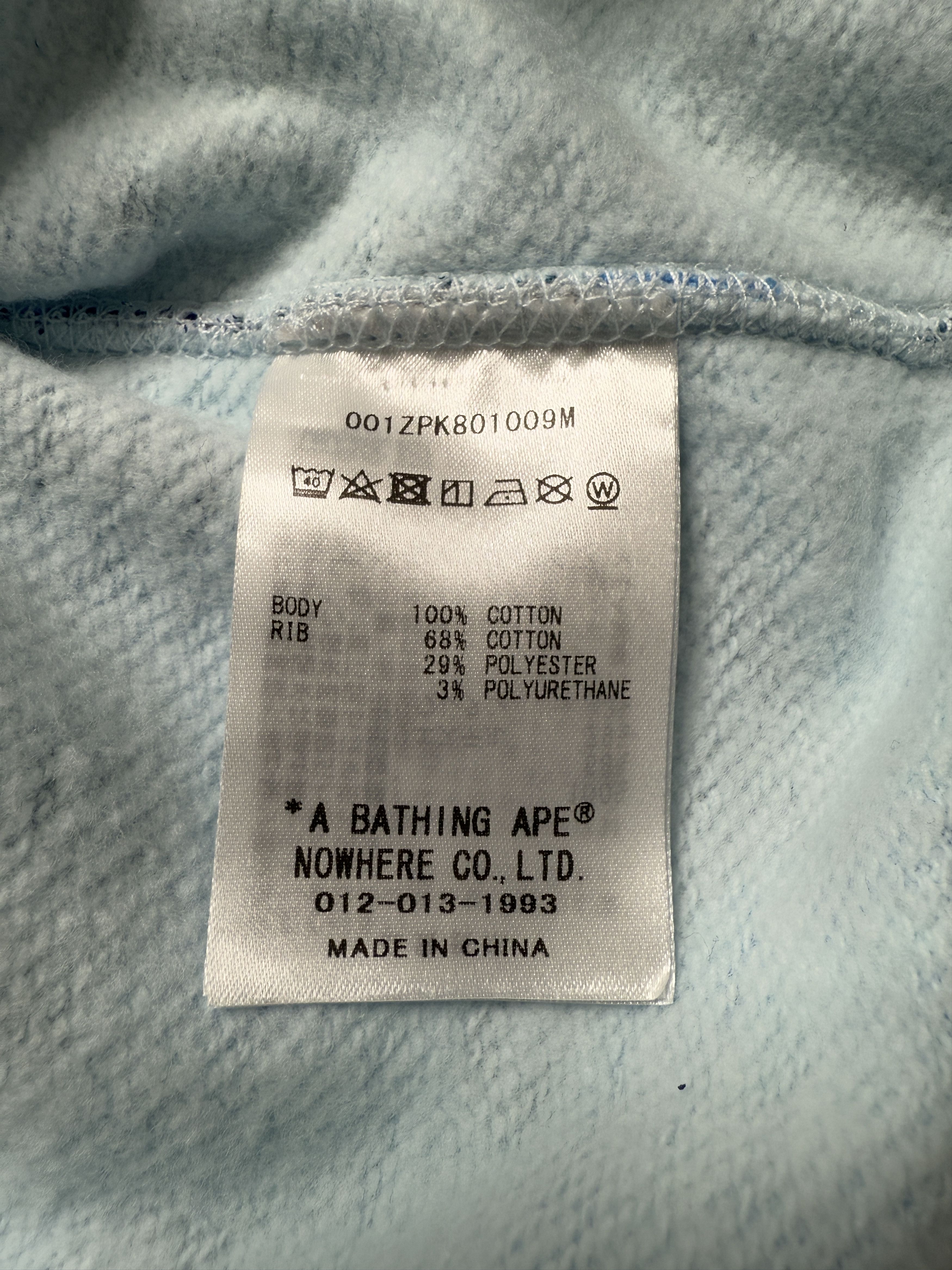 Bape BAPE ABC CAMO LOGO RIB FULL ZIP HOODIE Size US L / EU 52-54 / 3 - 15 Thumbnail