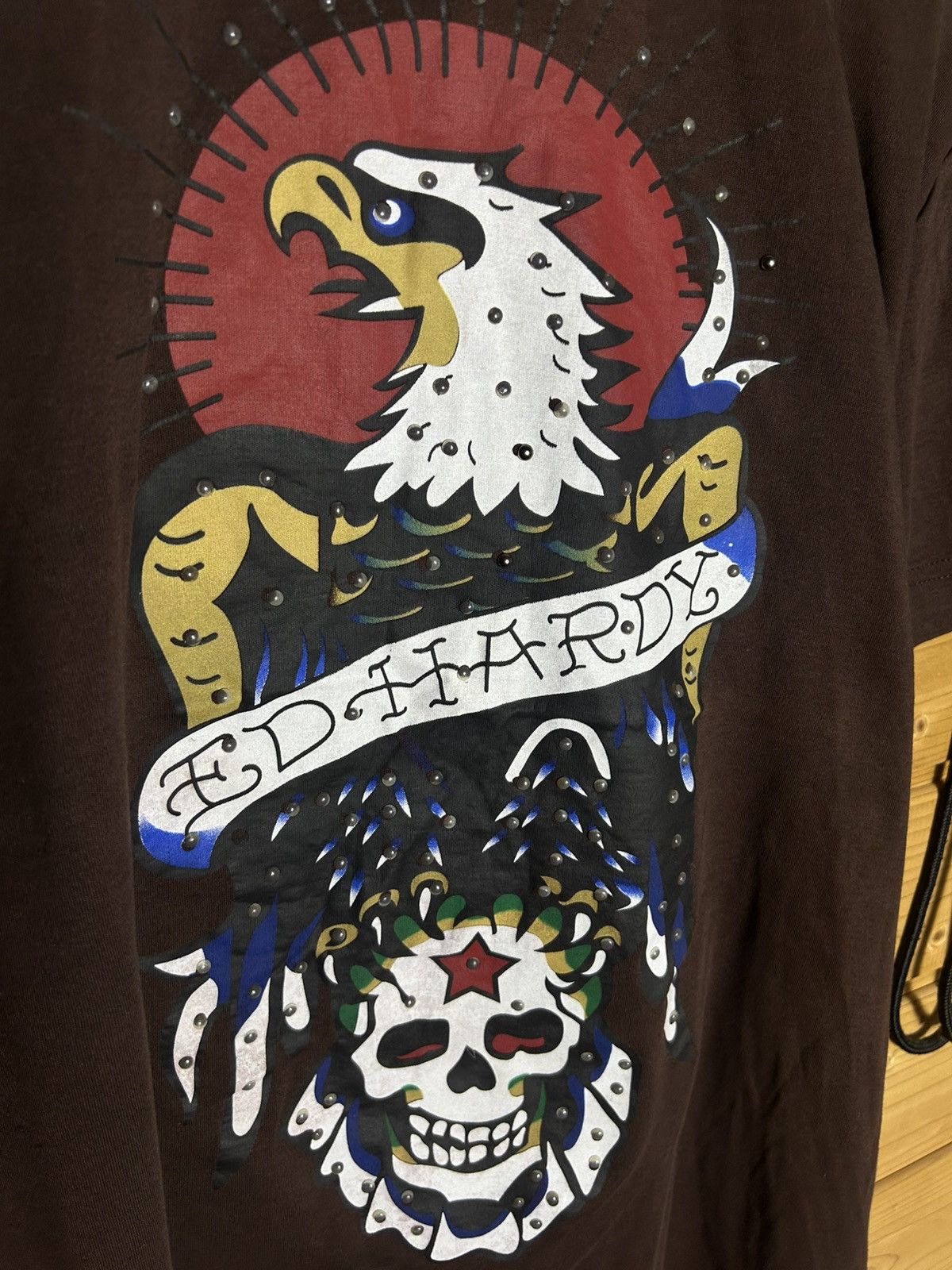 Ed Hardy Vintage Ed Hardy eagle skull t shirt Size US L / EU 52-54 / 3 - 3 Thumbnail