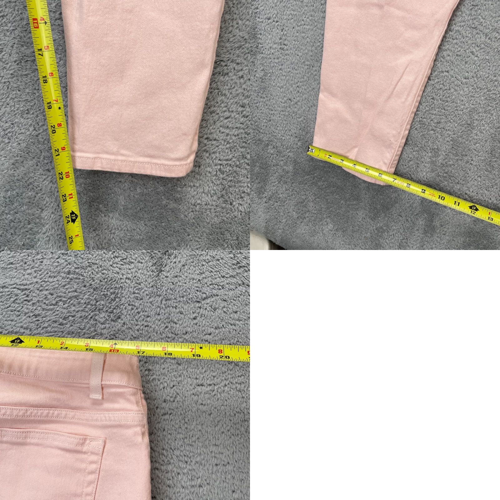 Michael Kors Michael Kors Jeans Womens Pink Izzy Cropped Skinny Leg Denim Cotton Stretch 12 Size 24" / US 00 / IT 34 - 8 Thumbnail