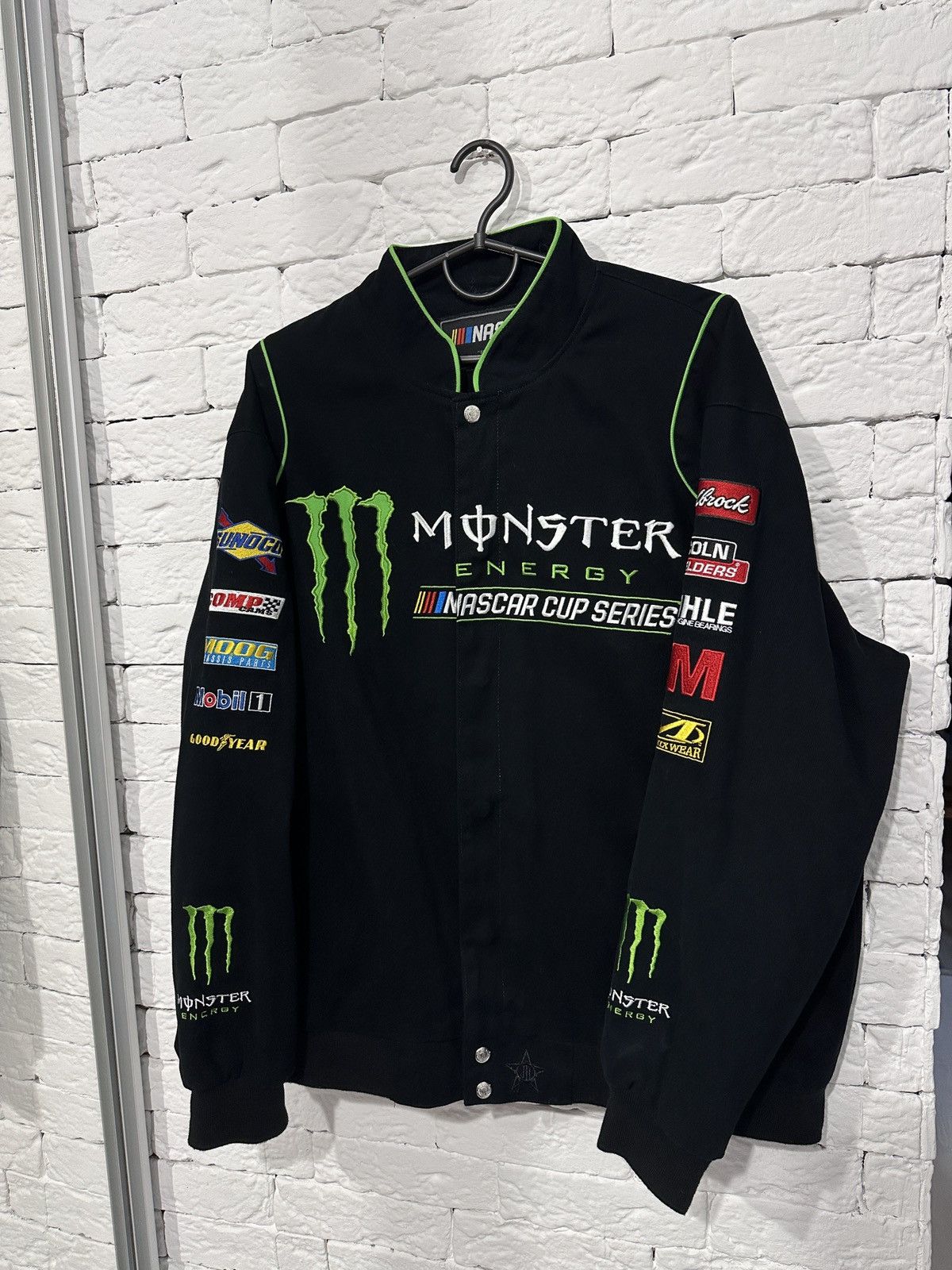 JH Design NASCAR Monster Energy Racing Jacket Black Size XL