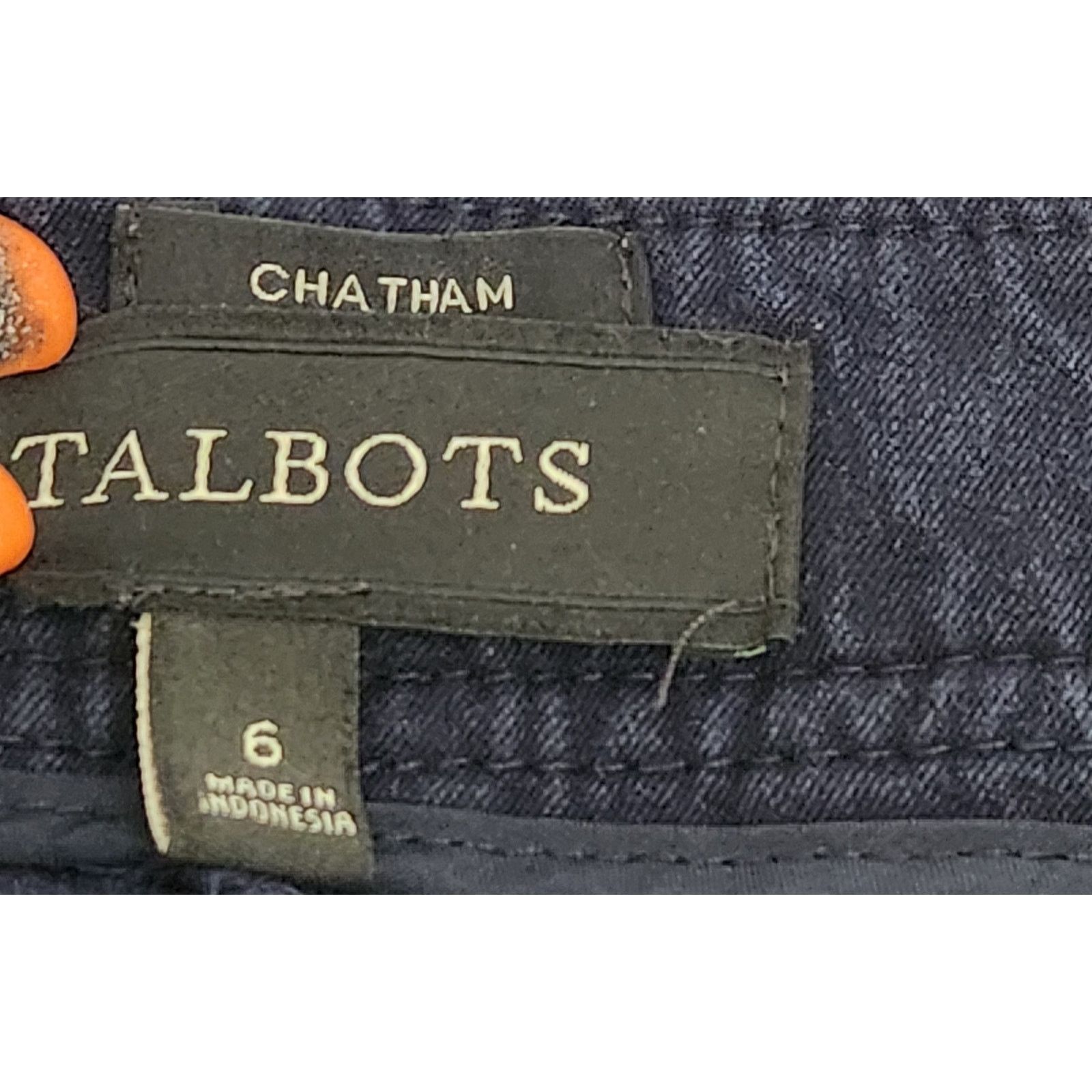 Other Talbots Blue Chatham Flat Front Ankle Pants 6 Tapered Legs Size 28" / US 6 / IT 42 - 4 Thumbnail