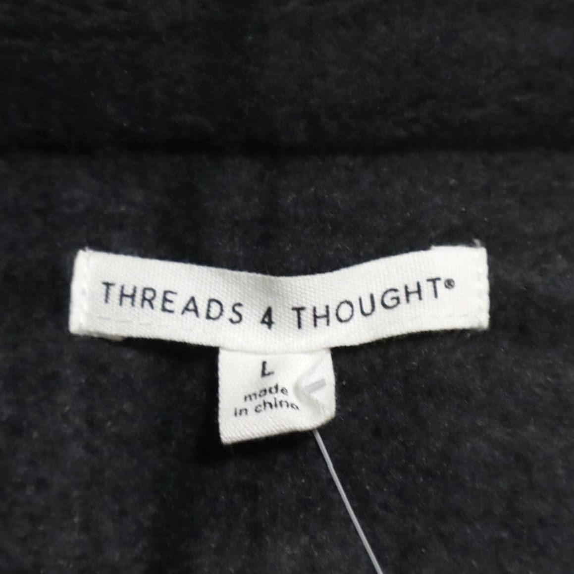 Threads 4 Thought Threads 4 Thought Shirt Men L Fleece Flannel Plaid Button Down Black Size US L / EU 52-54 / 3 - 5 Thumbnail