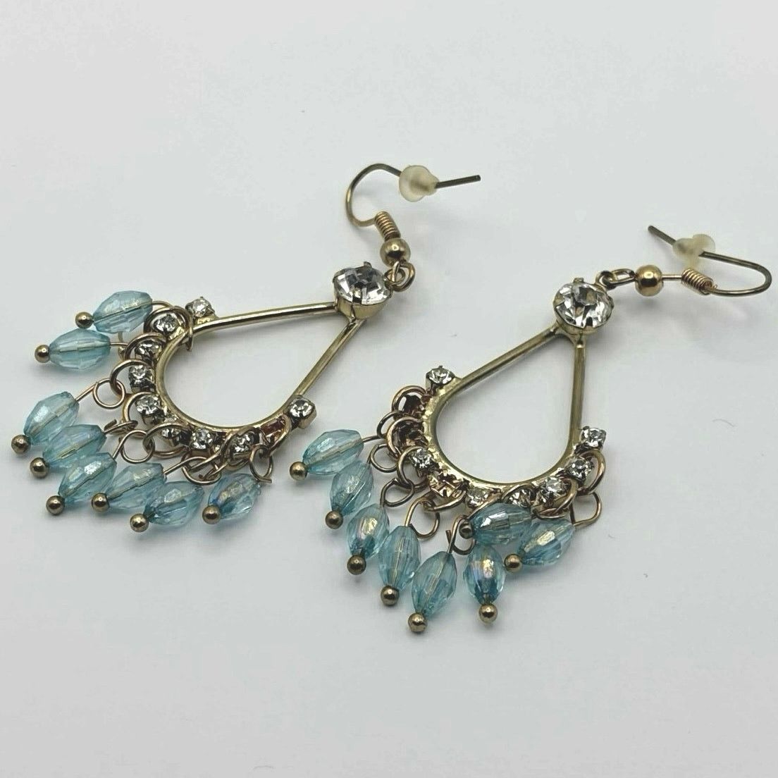 Other Gold & Blue Tassel Earrings Size ONE SIZE - 3 Thumbnail