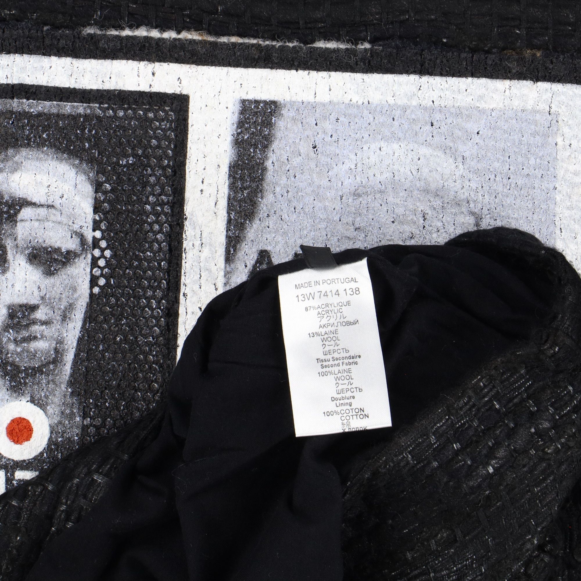 Givenchy Black Amerika Waxed Wool Blend Oversized T-Shirt Size US XXS / EU 40 - 8 Thumbnail