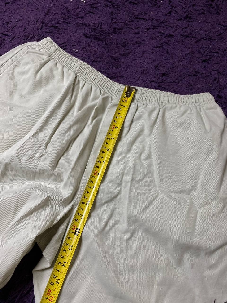 Nike shorts white NIKE Y2K logo Vintage size L streetwear Size US 34 / EU 50 - 13 Thumbnail