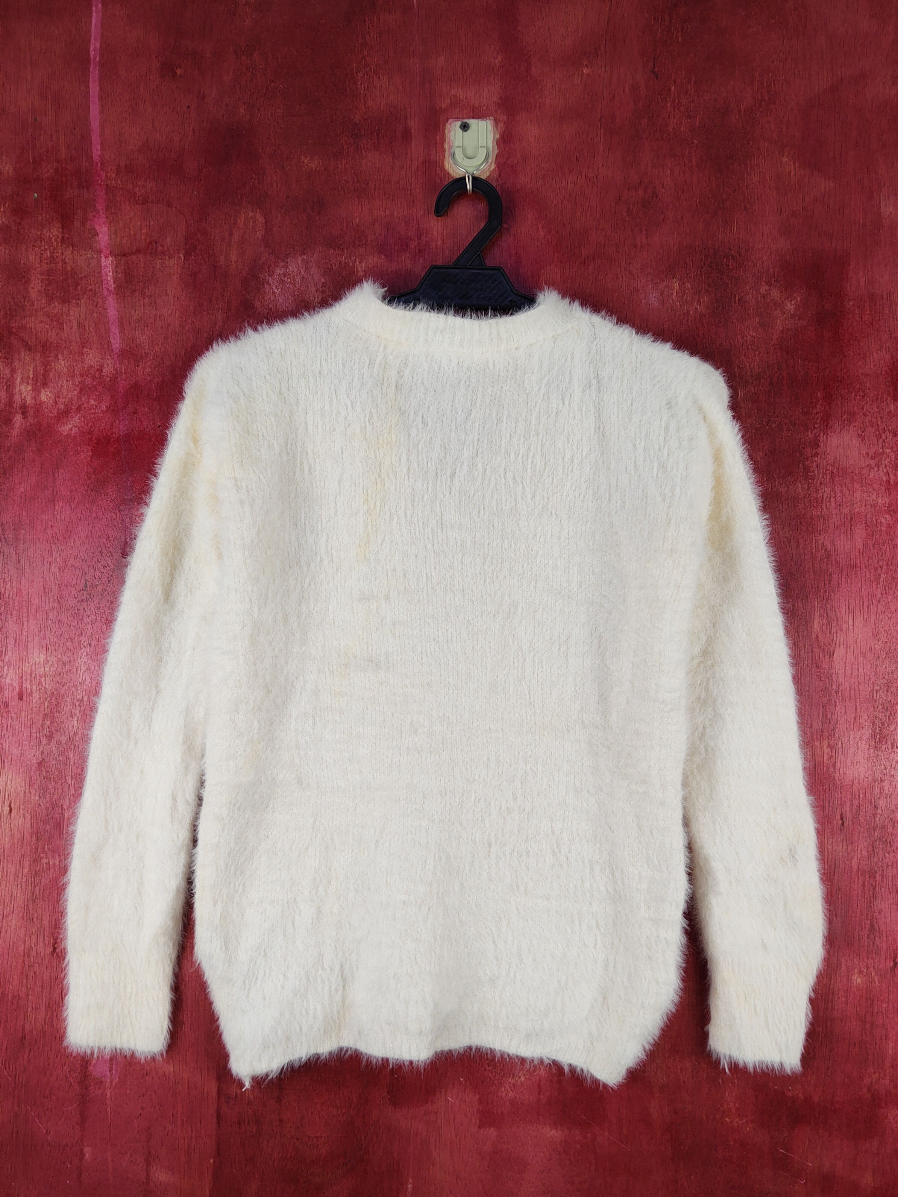 Homespun Knitwear × Japanese Brand R.L.O White Shag Shaggy Fur Mohair Knitwear #S1995 Size S / US 4 / IT 40 - 9 Thumbnail