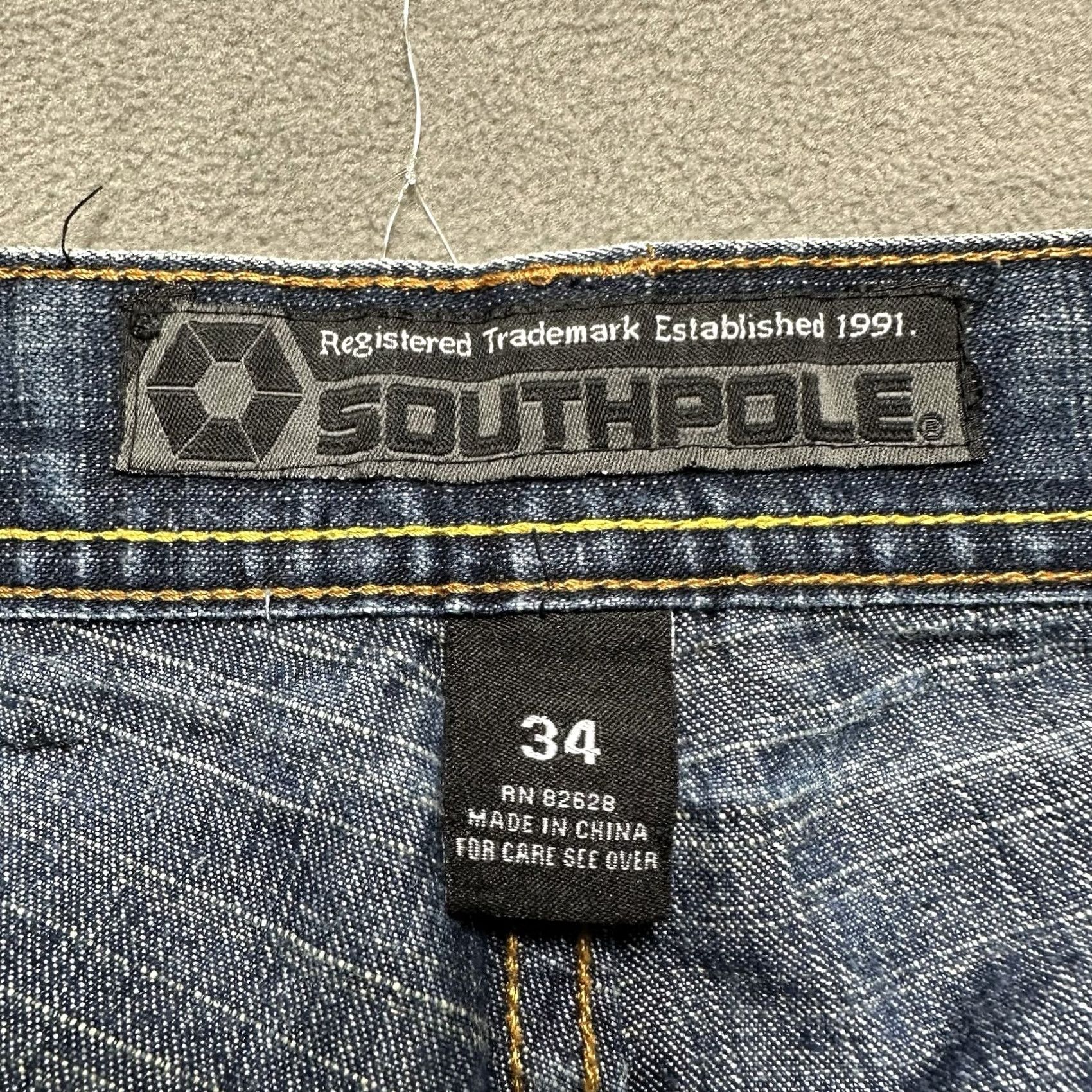 Southpole VINTAGE Southpole Jeans Mens 34 Blue Denim Wide-Leg Straight 90s GUC 5-Pocket 32 Inseam Size US 34 / EU 50 - 7 Thumbnail