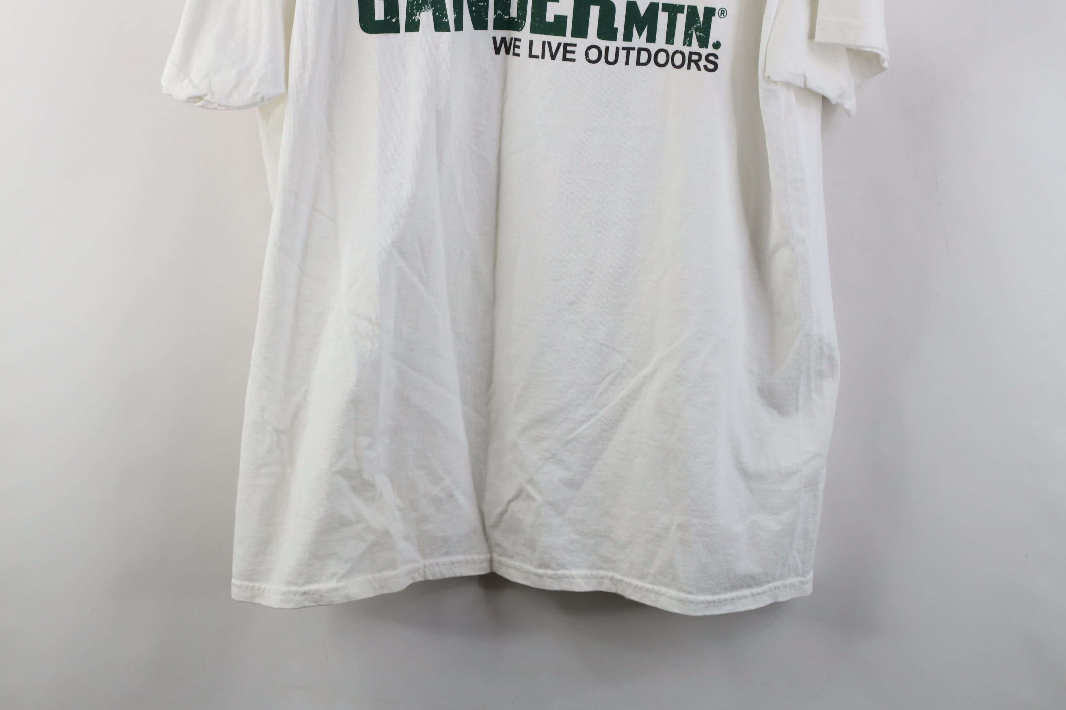 Vintage Vintage 90s Y2K Gander Mountain Big Logo T-Shirt White Size US XL / EU 56 / 4 - 14 Thumbnail