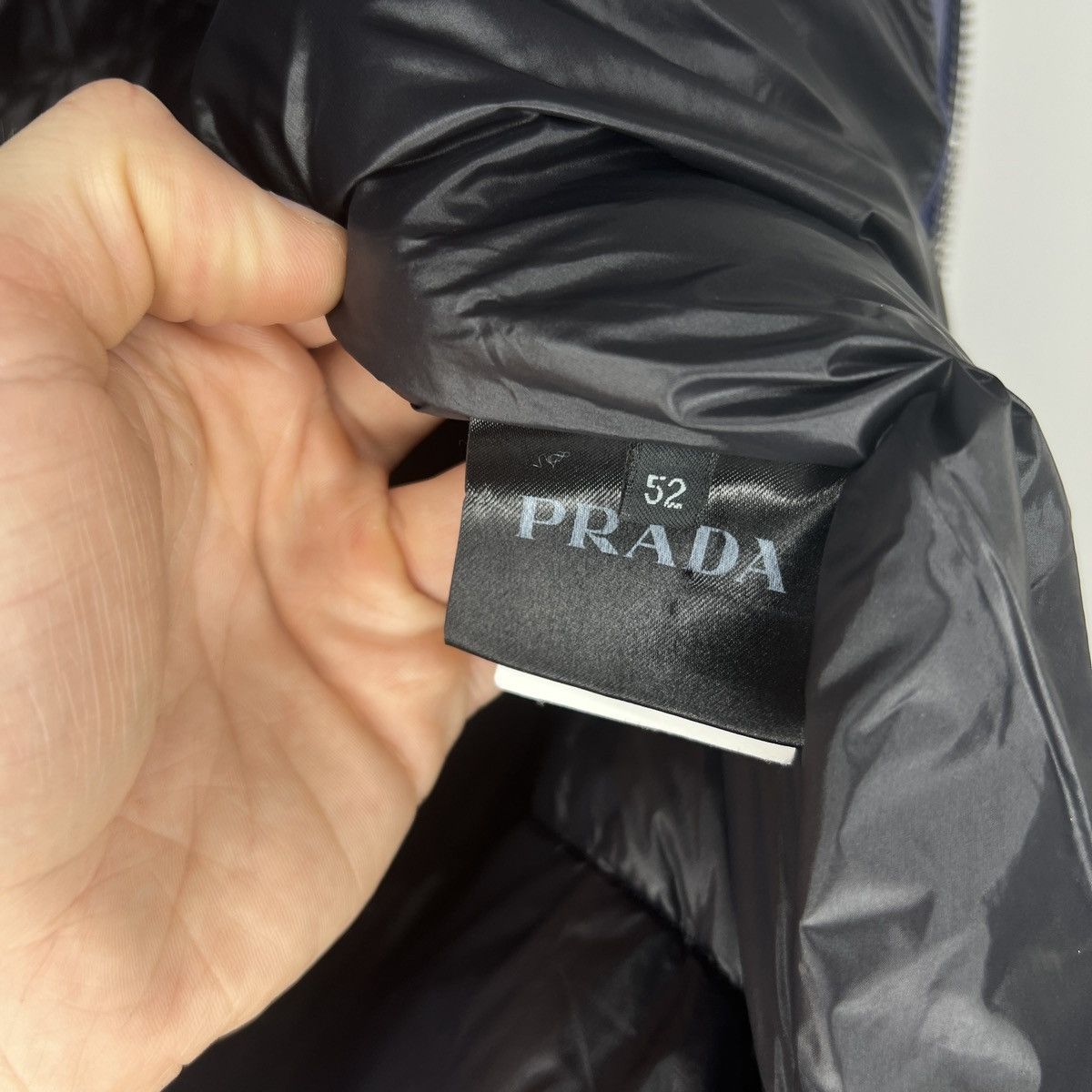 Prada Rare Prada Moto Nylon Plain Logo Down Jacket Puffer (SGB608) Size US L / EU 52-54 / 3 - 16 Thumbnail