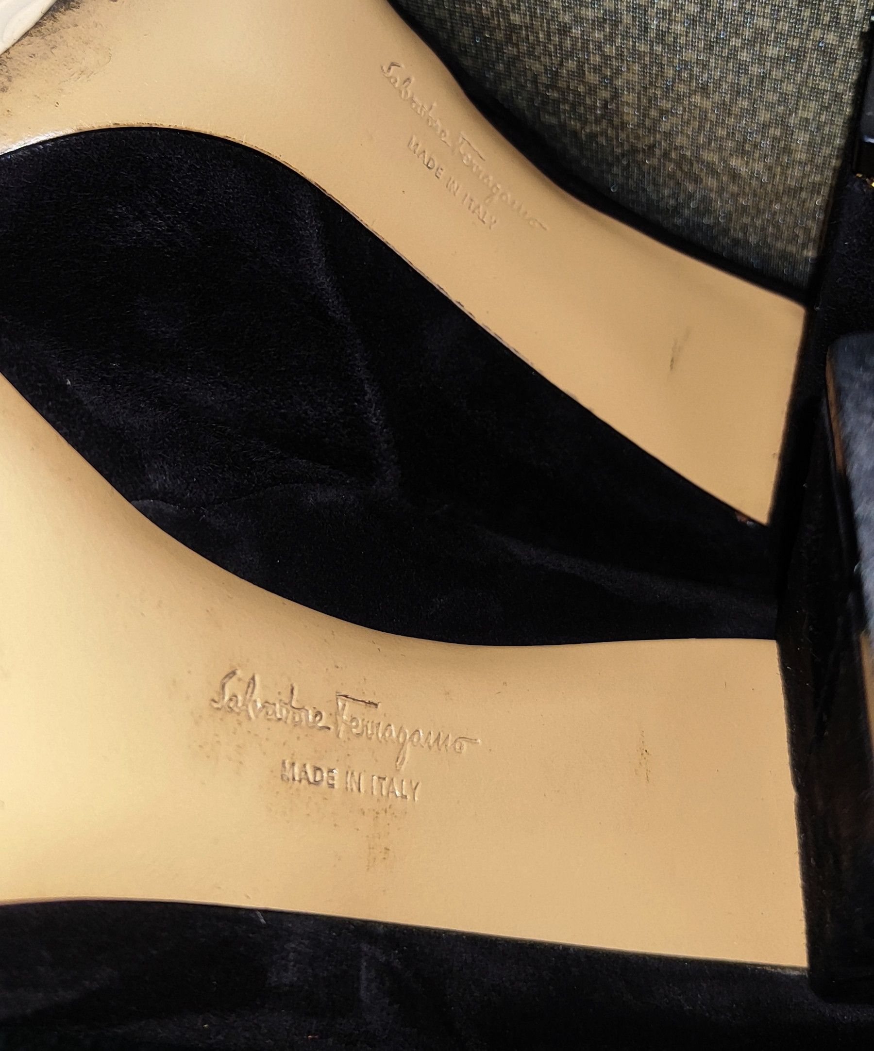 Salvatore Ferragamo Salvatore Ferragamo Black Suede/Velvet Buckle Ankle Boots Size US 5 / IT 35 - 11 Thumbnail