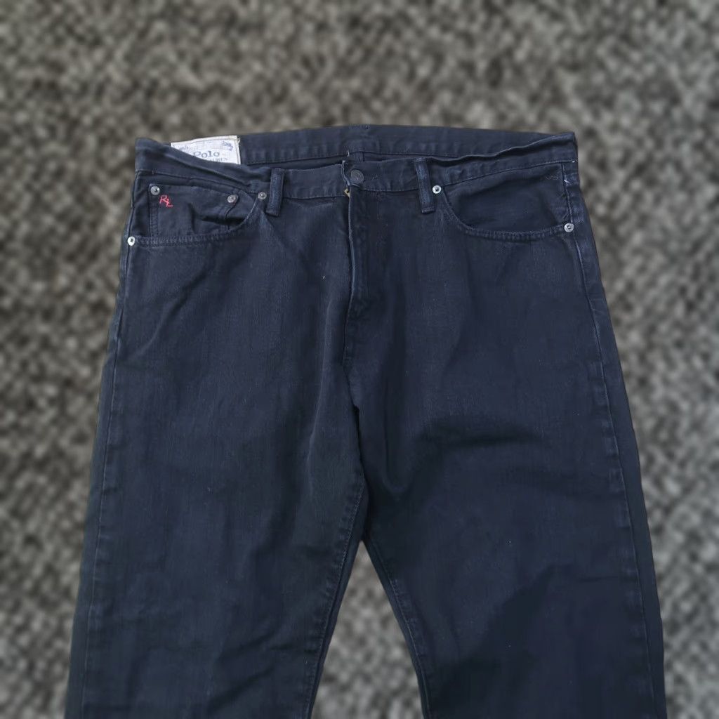 Polo Ralph Lauren Polo Ralph Lauren Jeans Men 36x32 Black Denim Straight 5-Pocket Classic Belt Loops Zipper/Button Vintage No Size US M / EU 48-50 / 2 - 1 Thumbnail