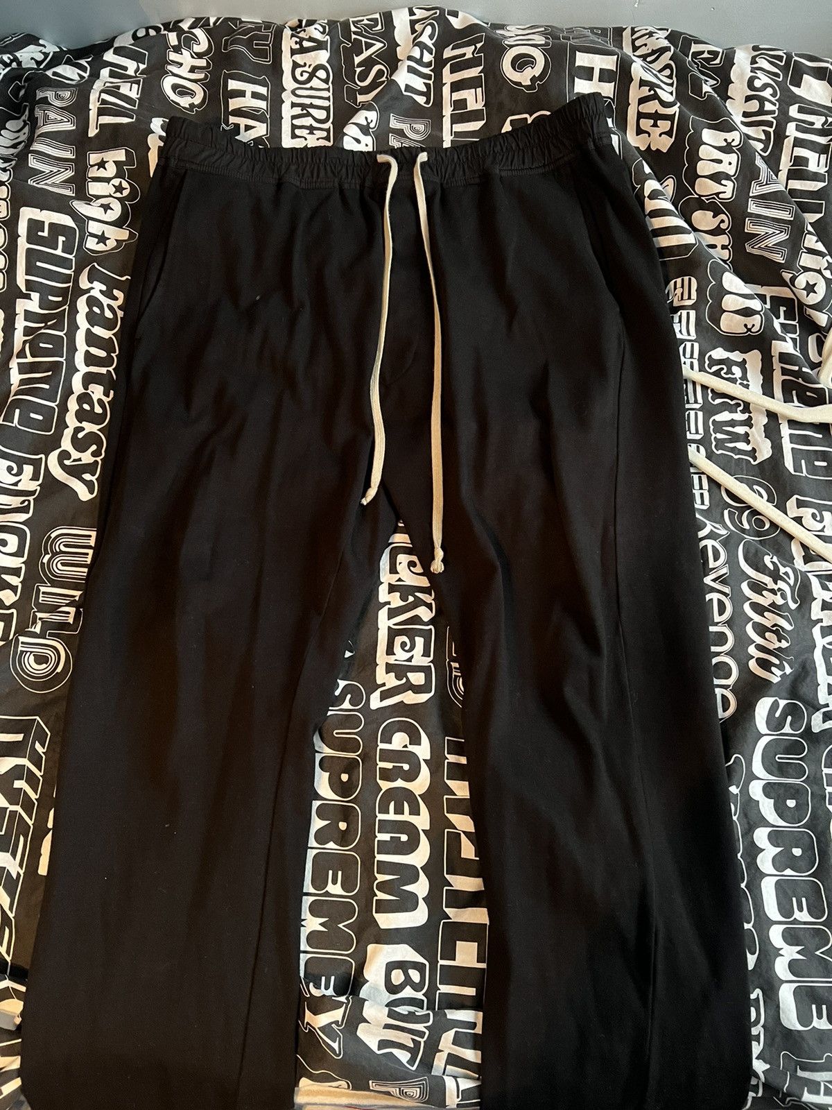 image of Rick Owens Berlin Sweatpants in Black, Men's (Size 34)
